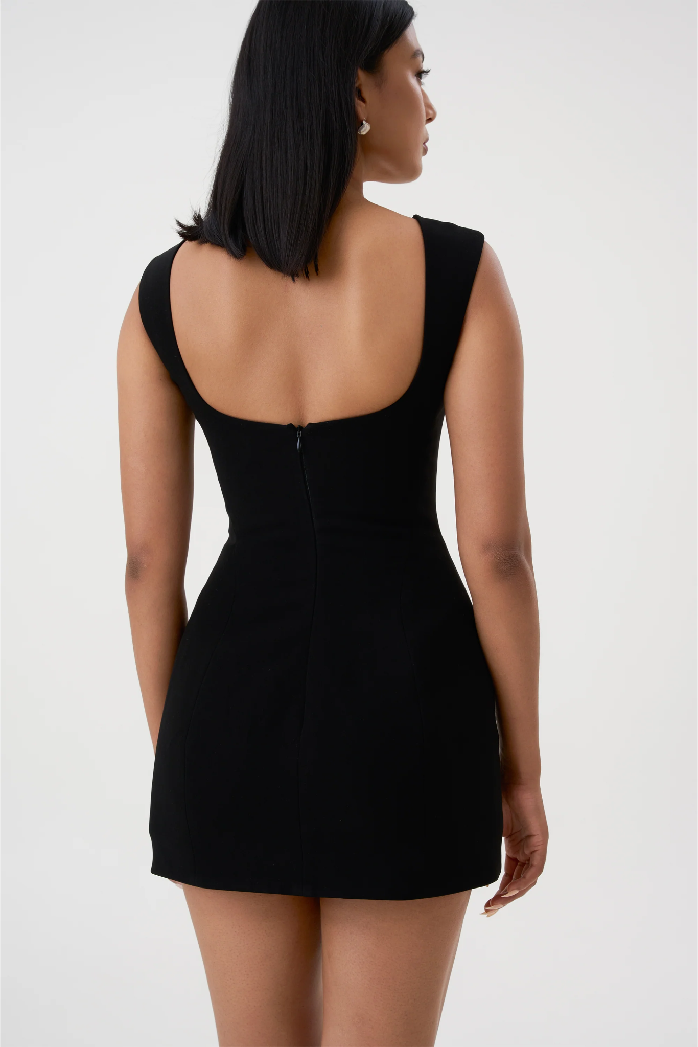 MEIRA CORSET MINI DRESS - BLACK