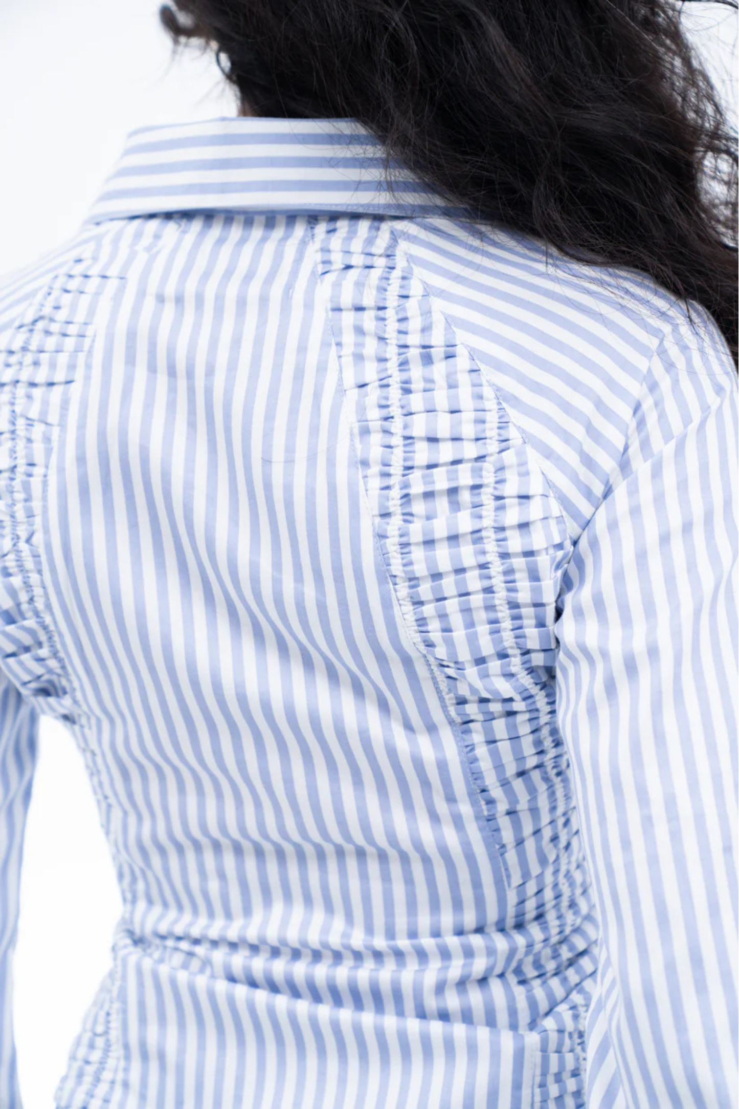 striped zipper shirt