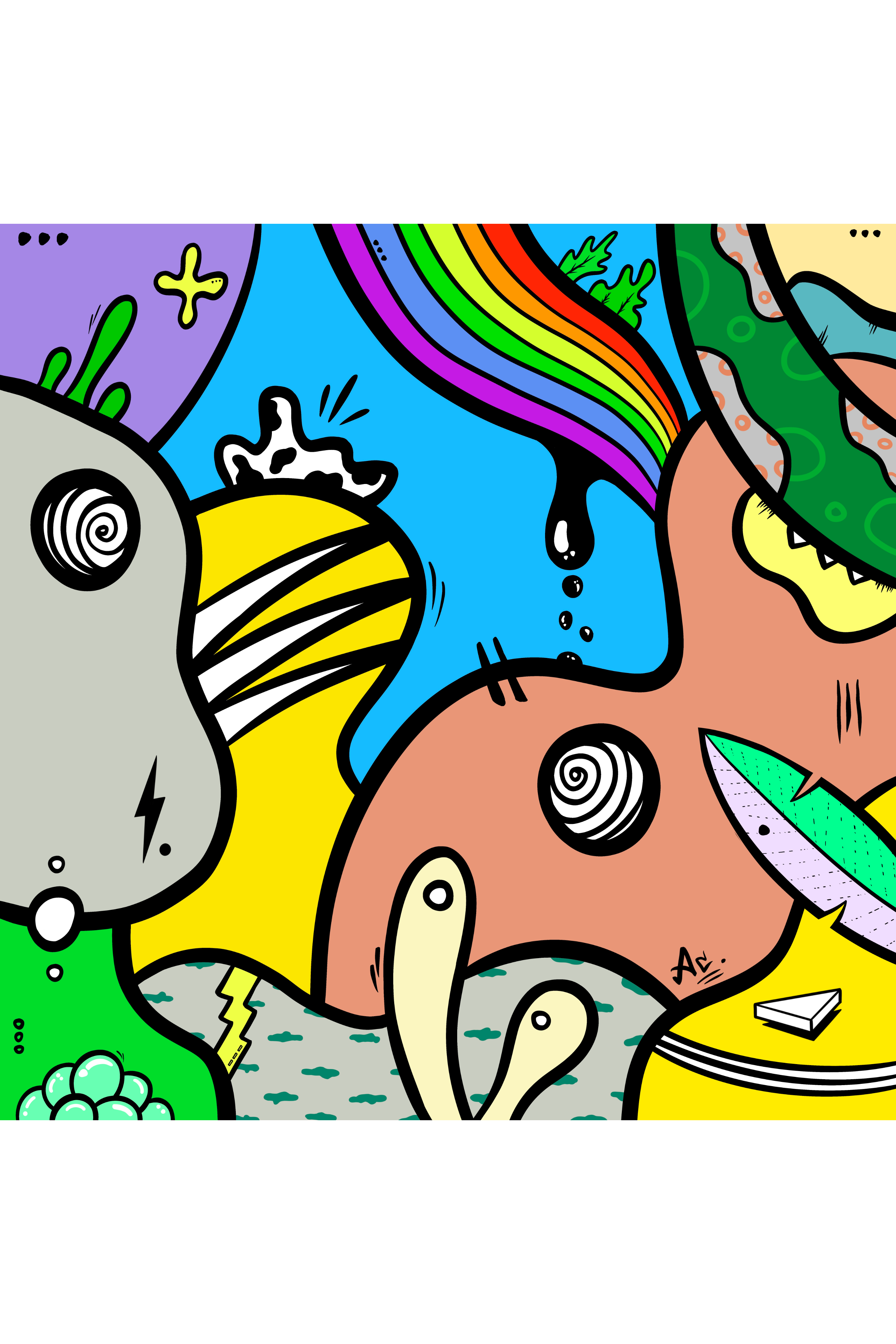 The Jungle is Alive Desk Art PROJECTTETEATETE