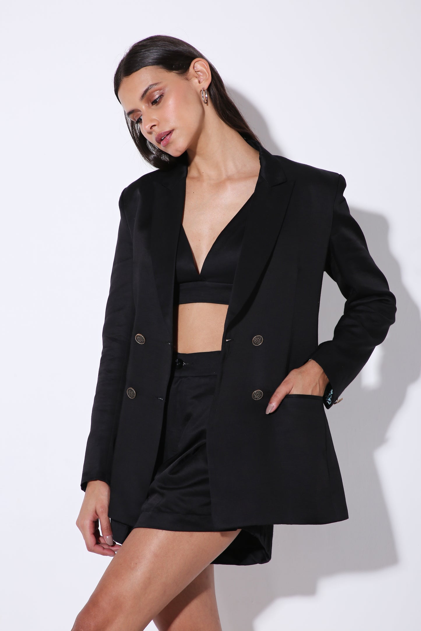 Moxie blazer - Boxy Blazer - Dark Matter