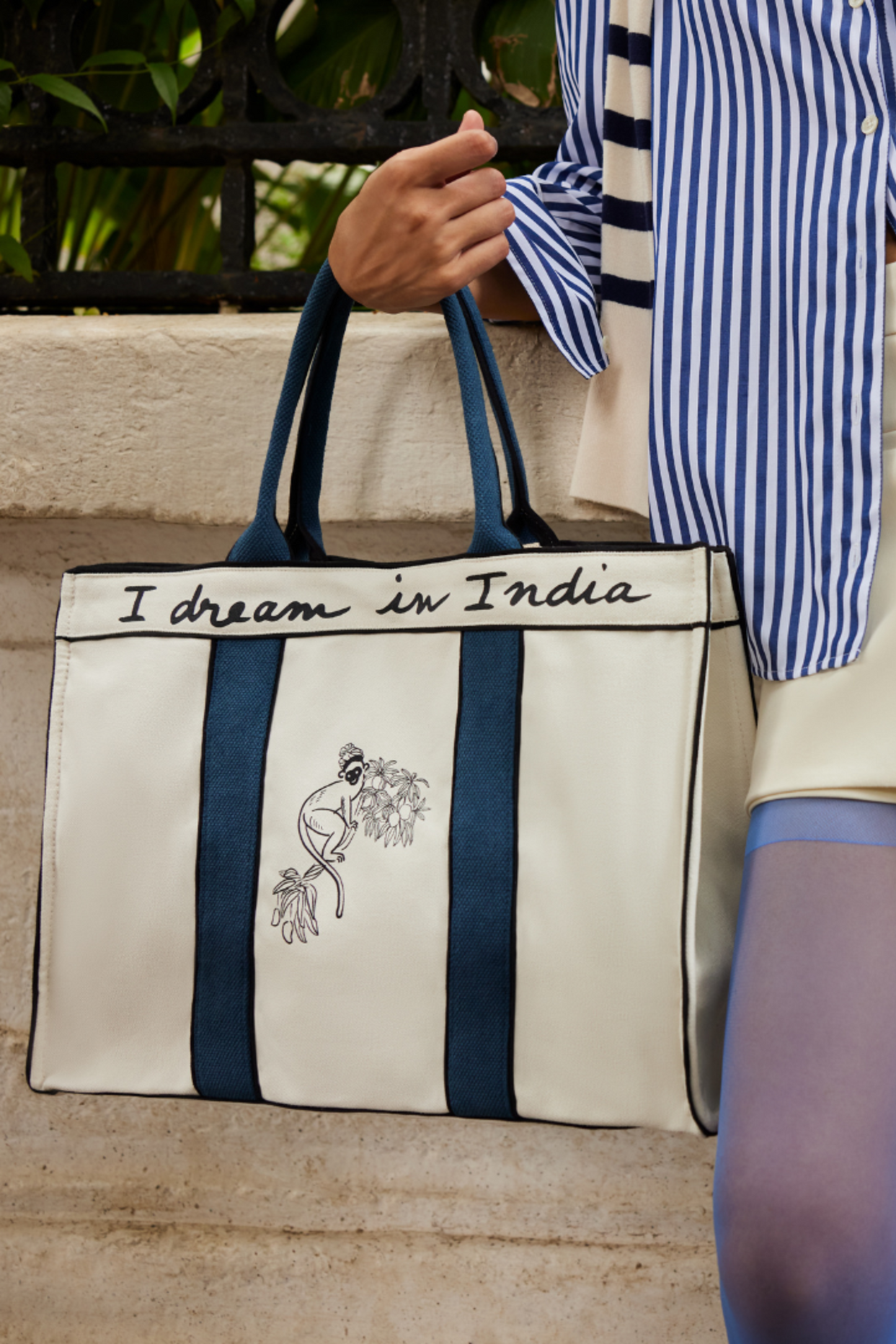 The India Tote - Jodhpur Blue