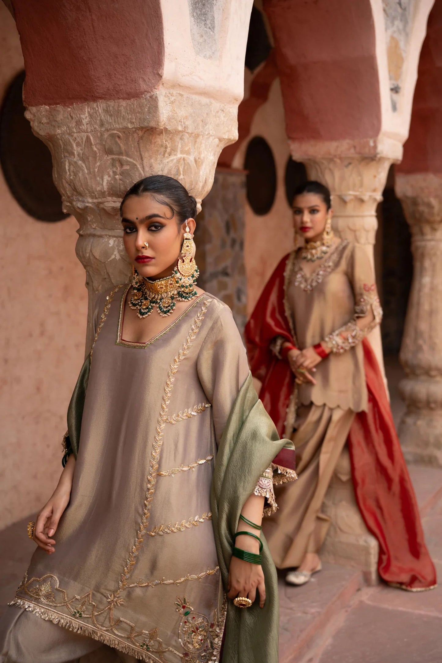 Noor Kaftan Hand-Embroidered Salwar Set