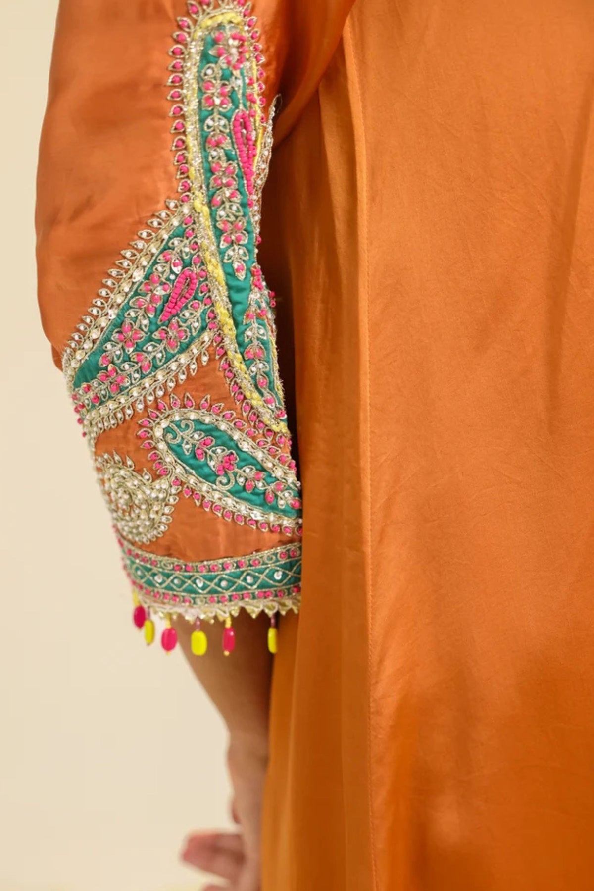 Rust Paisley Asar Kurta Set
