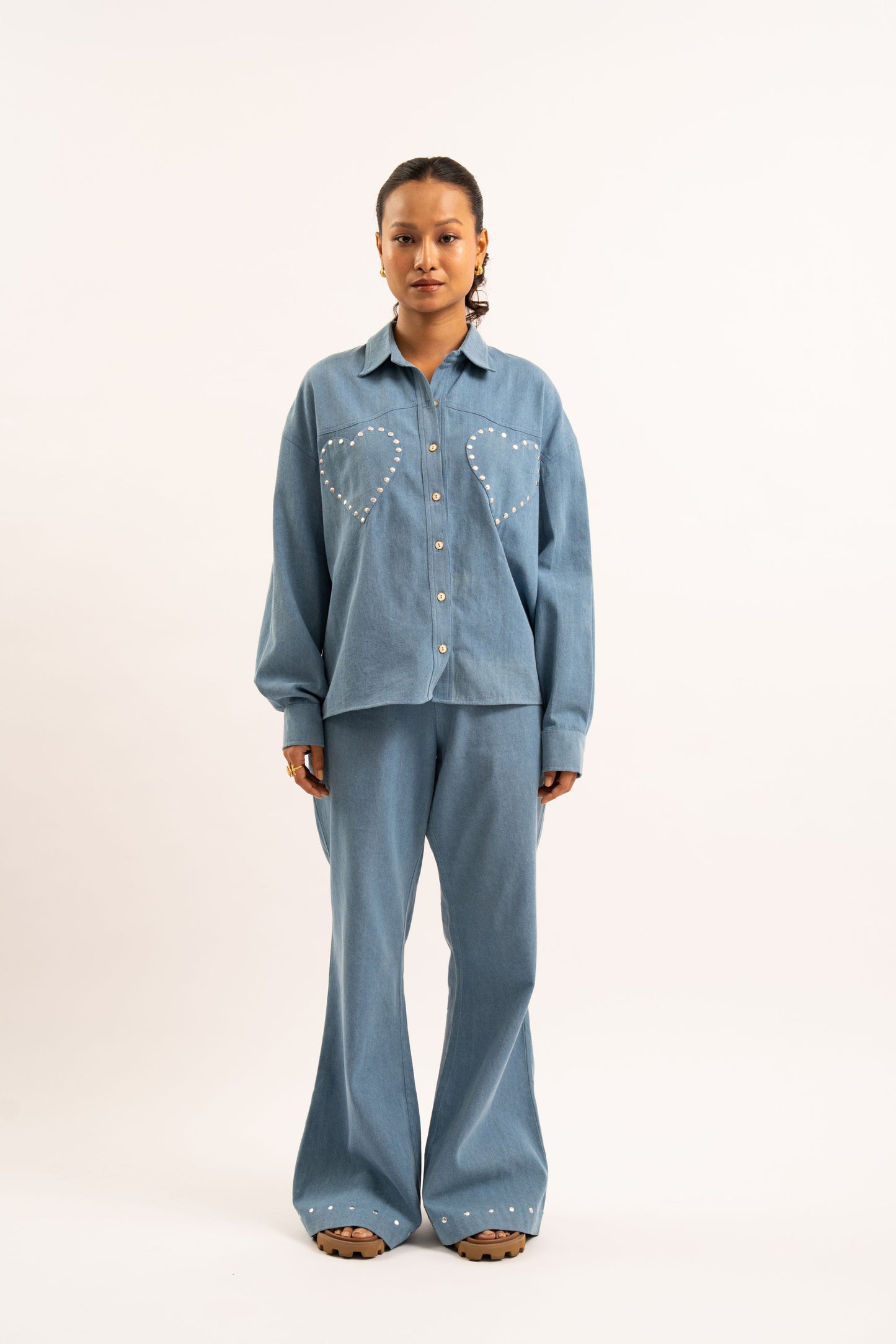 Heart breaker denim pants