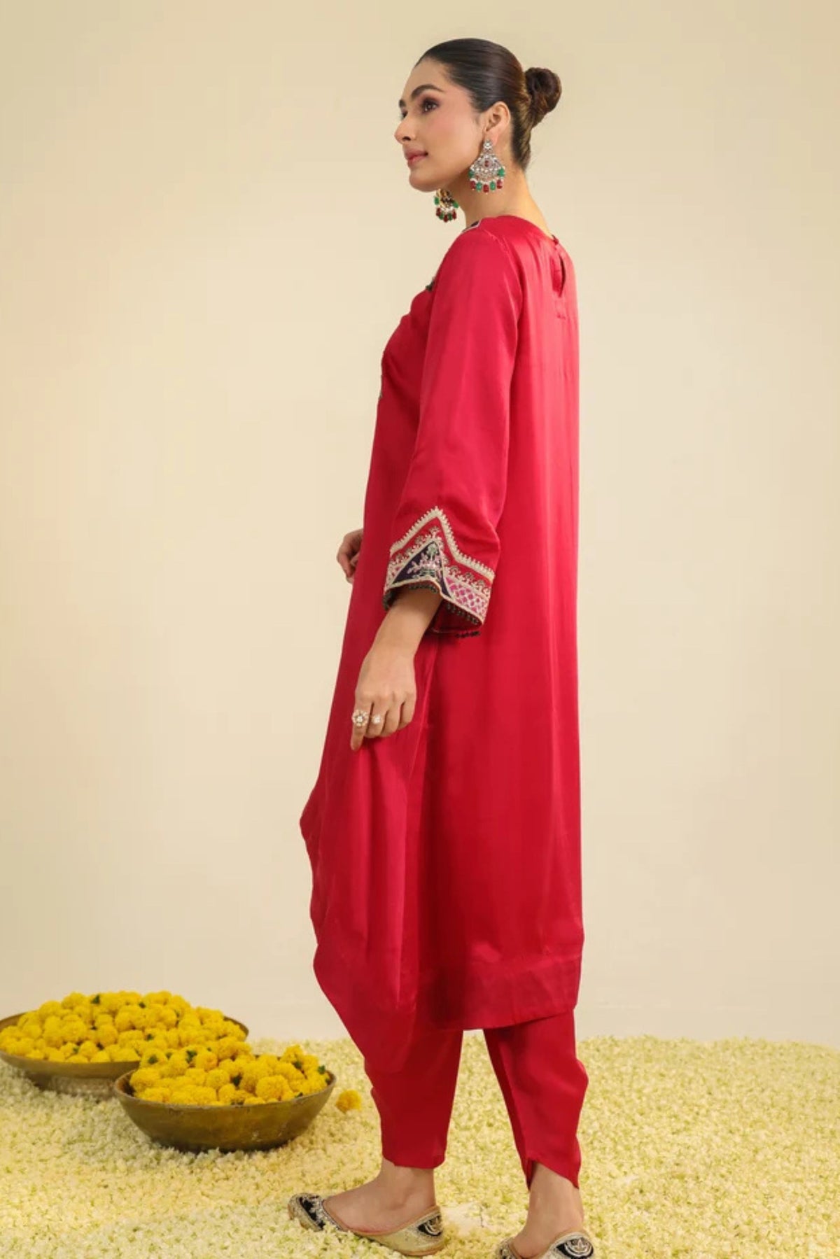 Red Amayra Kurta Set