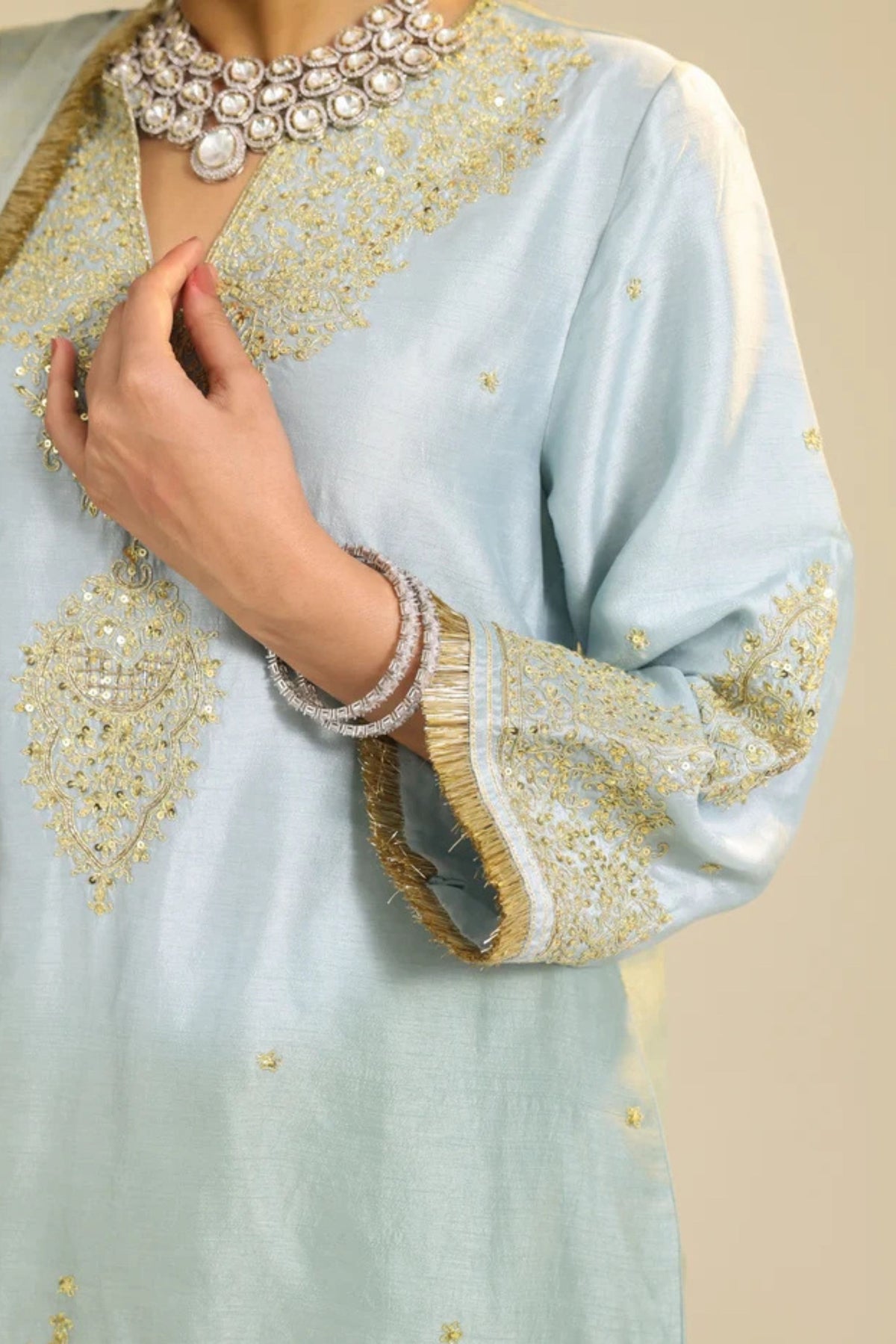 Powder Blue Gulmarg Kurta Set