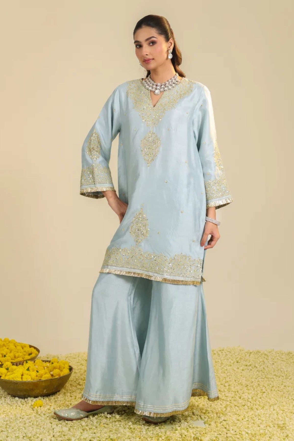 Powder Blue Gulmarg Kurta Set