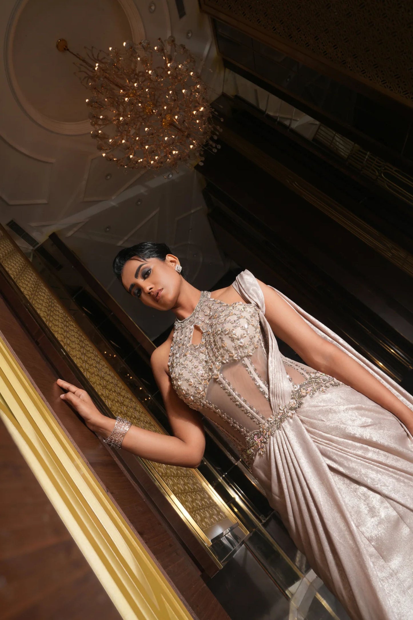 Liyana Draped Gown