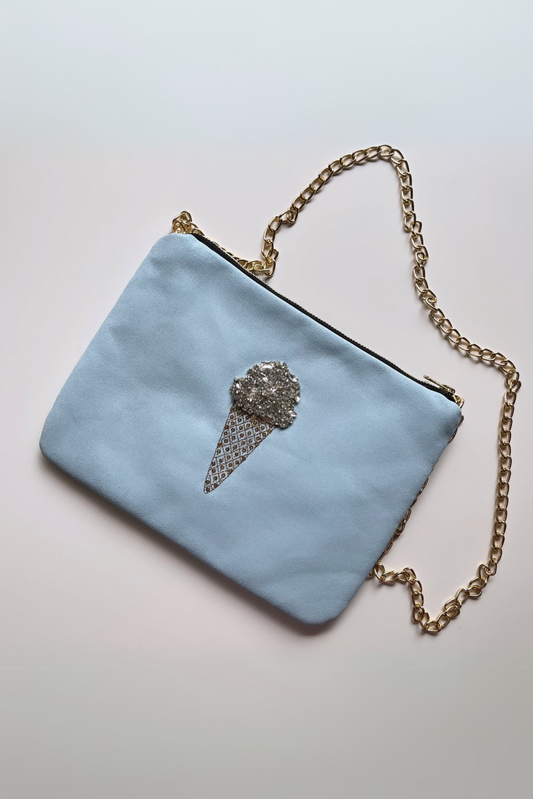 Ice Cream Pochette ( Minty Blue)