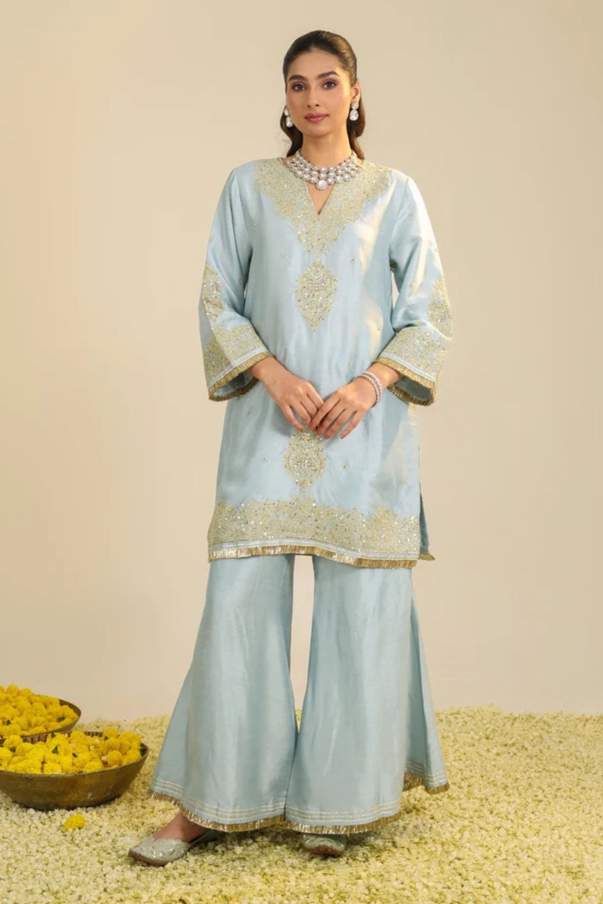 Powder Blue Gulmarg Kurta Set