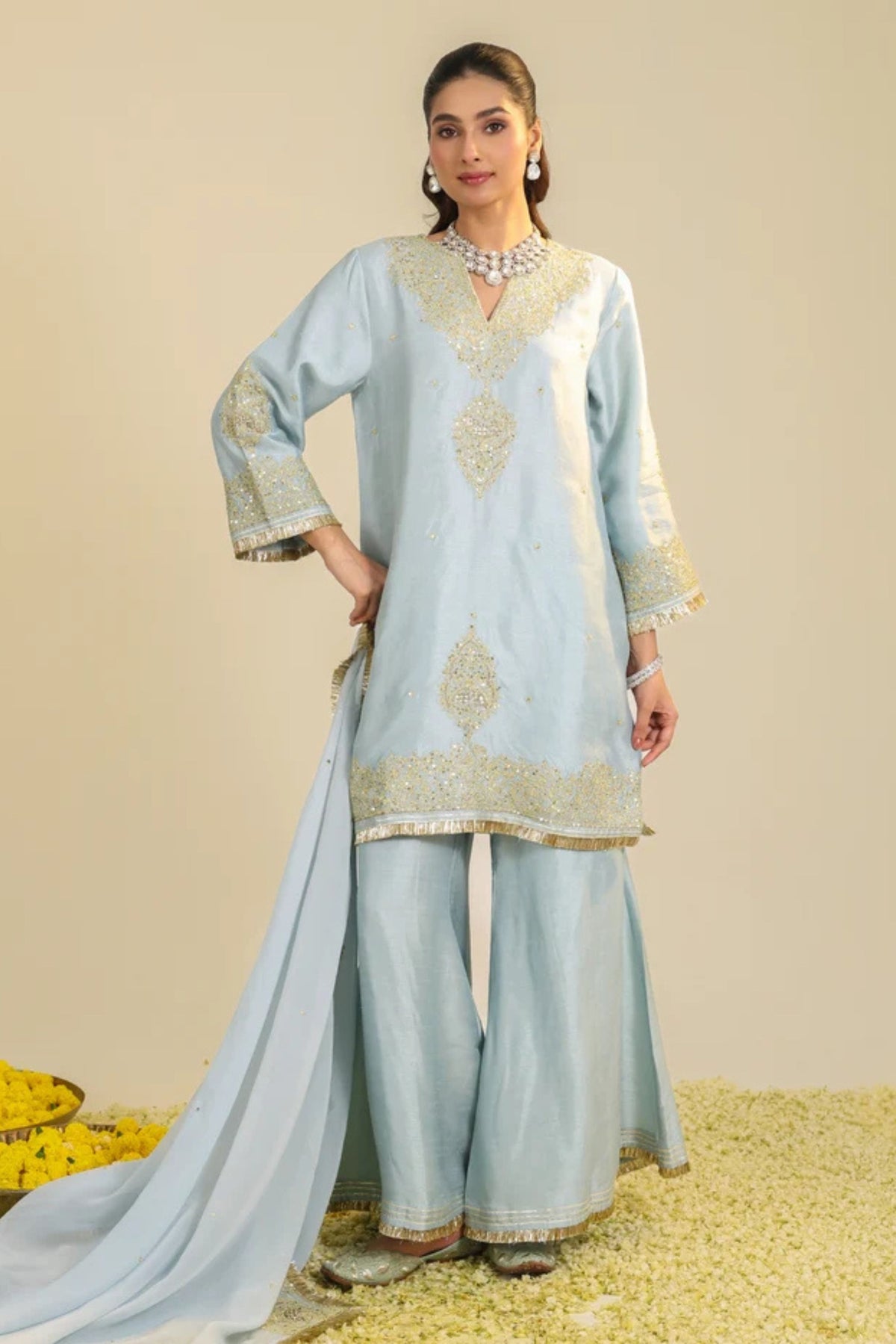 Powder Blue Gulmarg Kurta Set