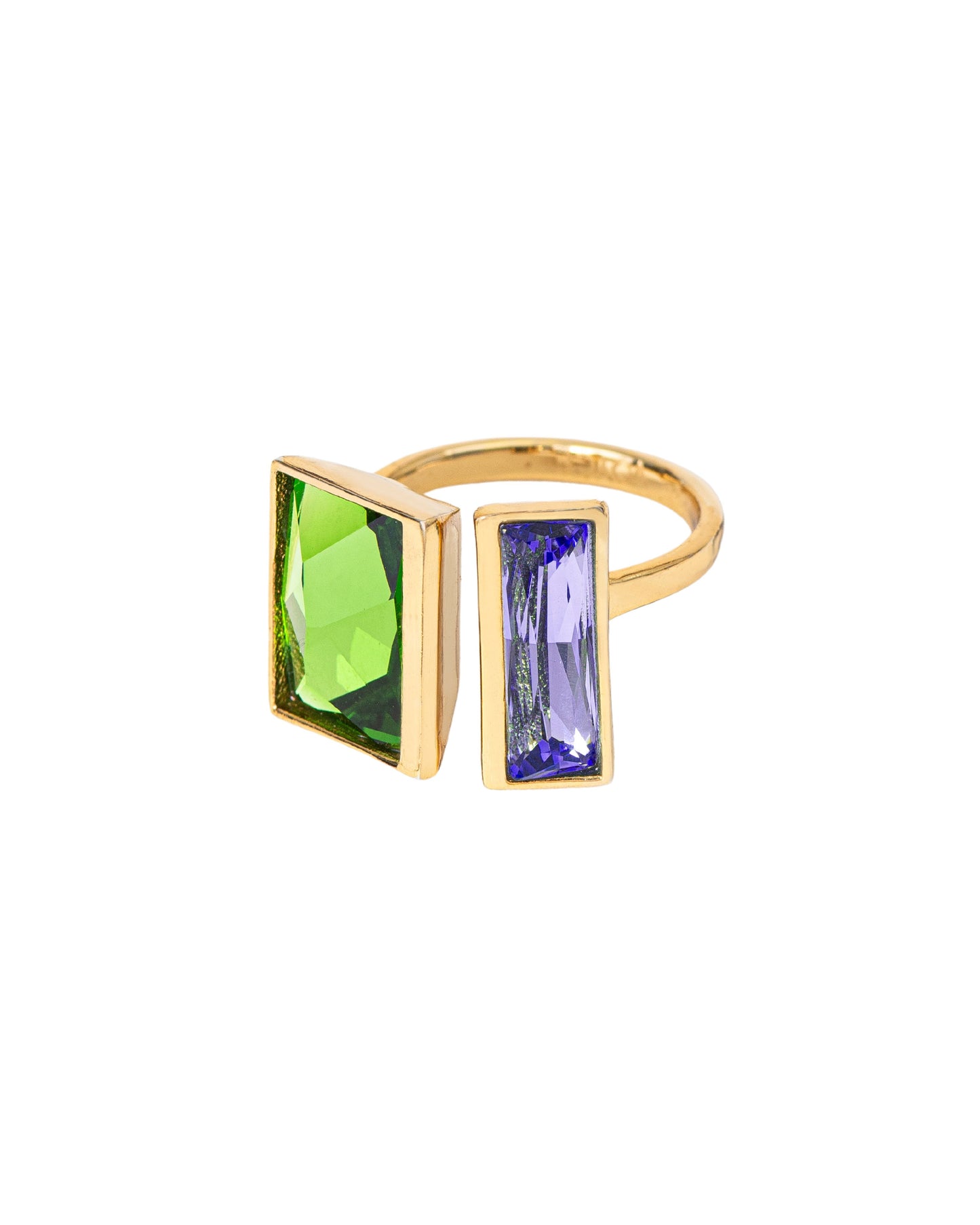 STELLAR CRYSTAL RING - FERN & LAVENDER