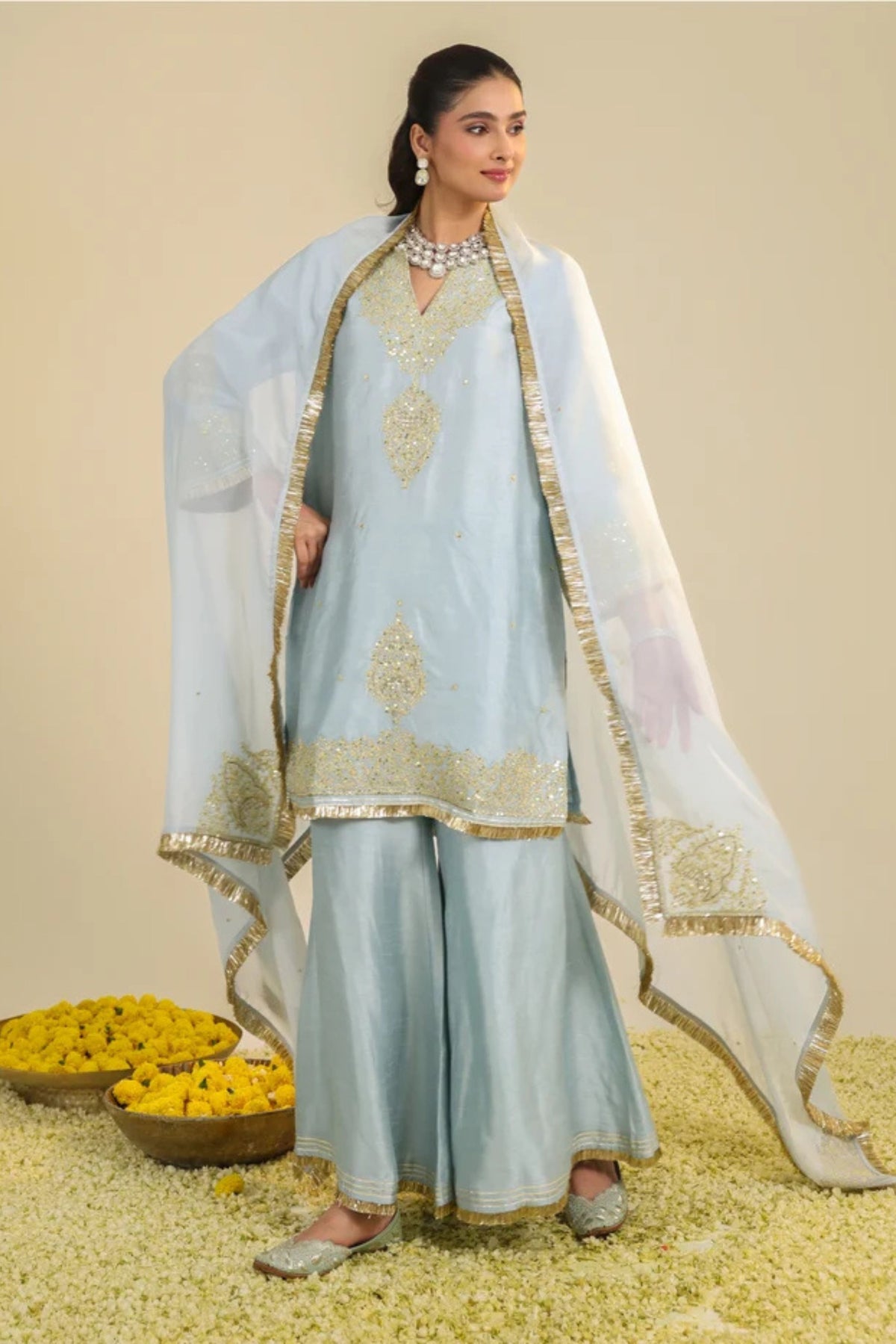 Powder Blue Gulmarg Kurta Set