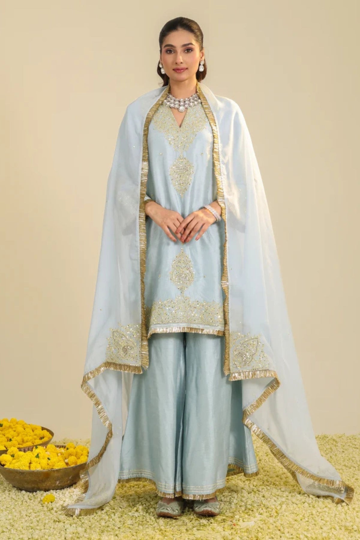 Powder Blue Gulmarg Kurta Set
