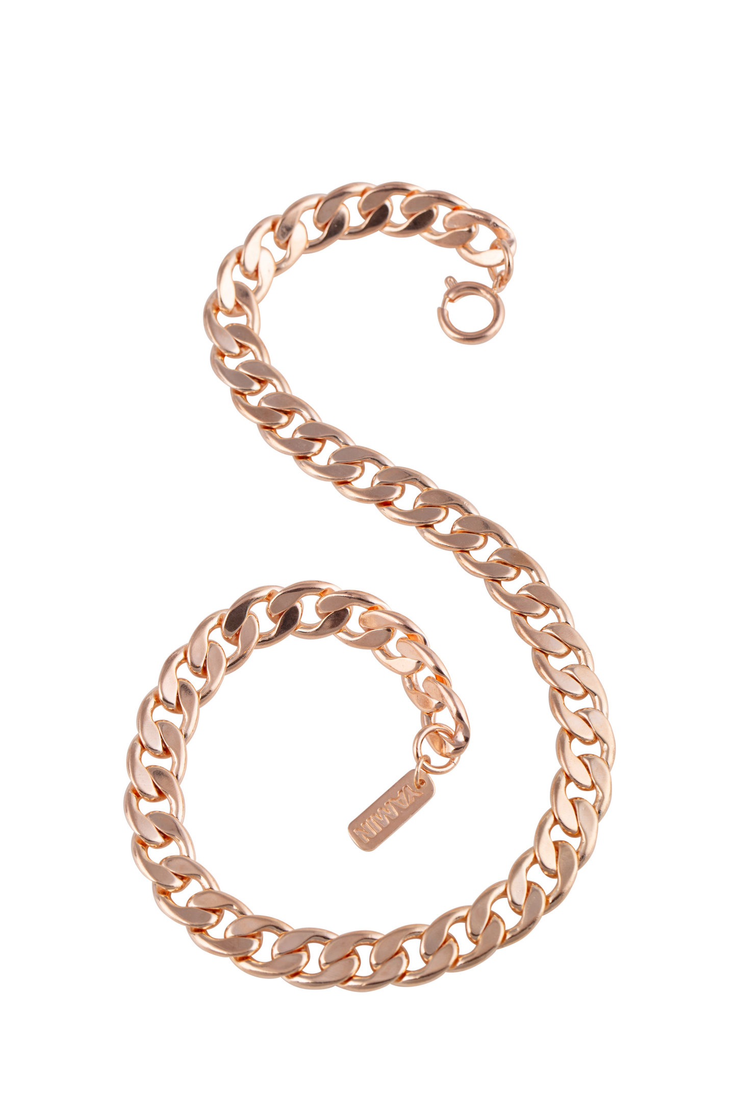 Ananda Rose Gold Chunky Chain Necklace