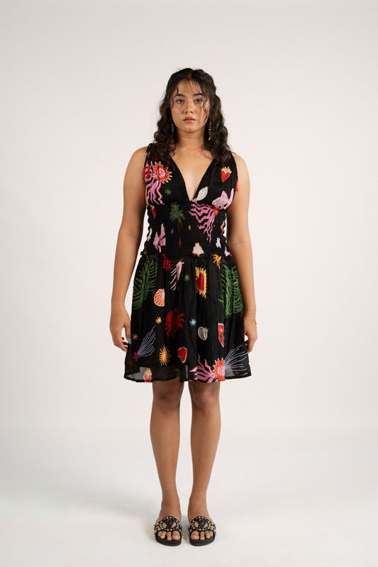 Marine mini dress