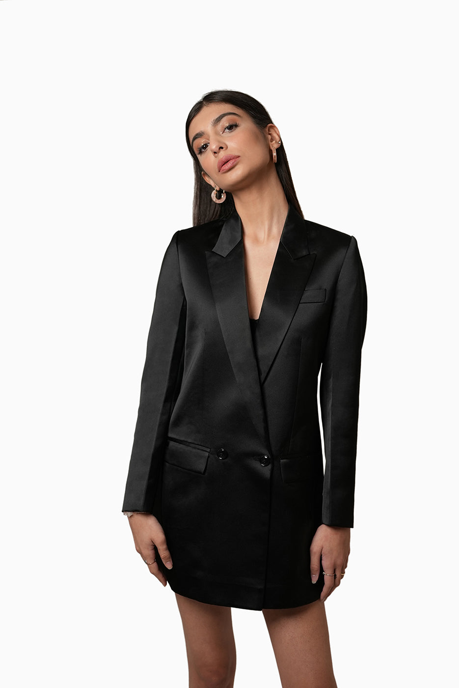 CLASSIC NOIR BLAZER DRESS