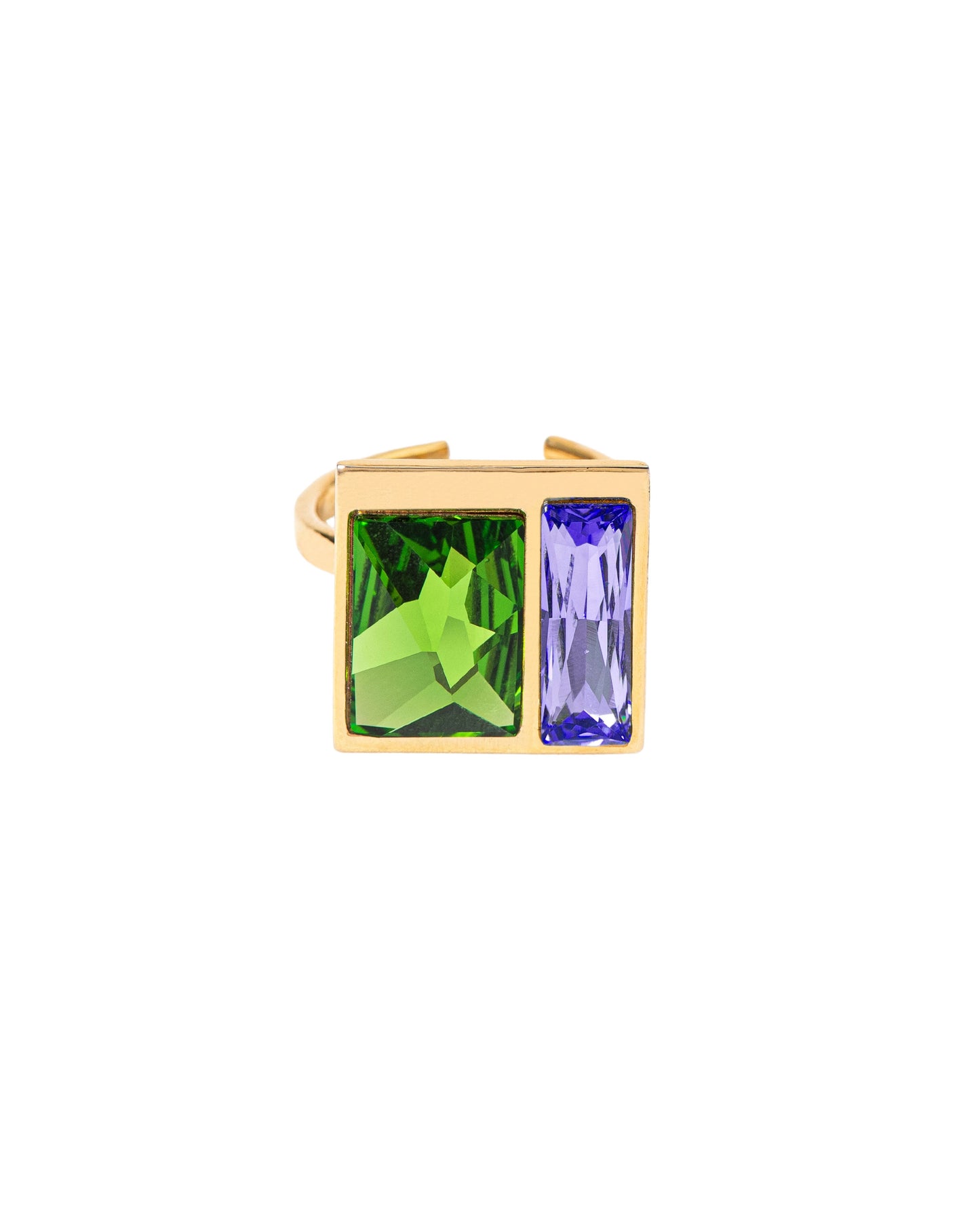 FUSION CRYSTAL RING - FERN AND LAVENDER