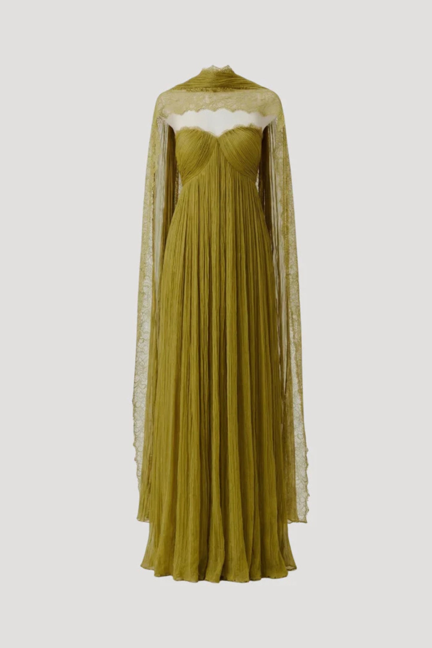Chartreuse Ruched Dress
