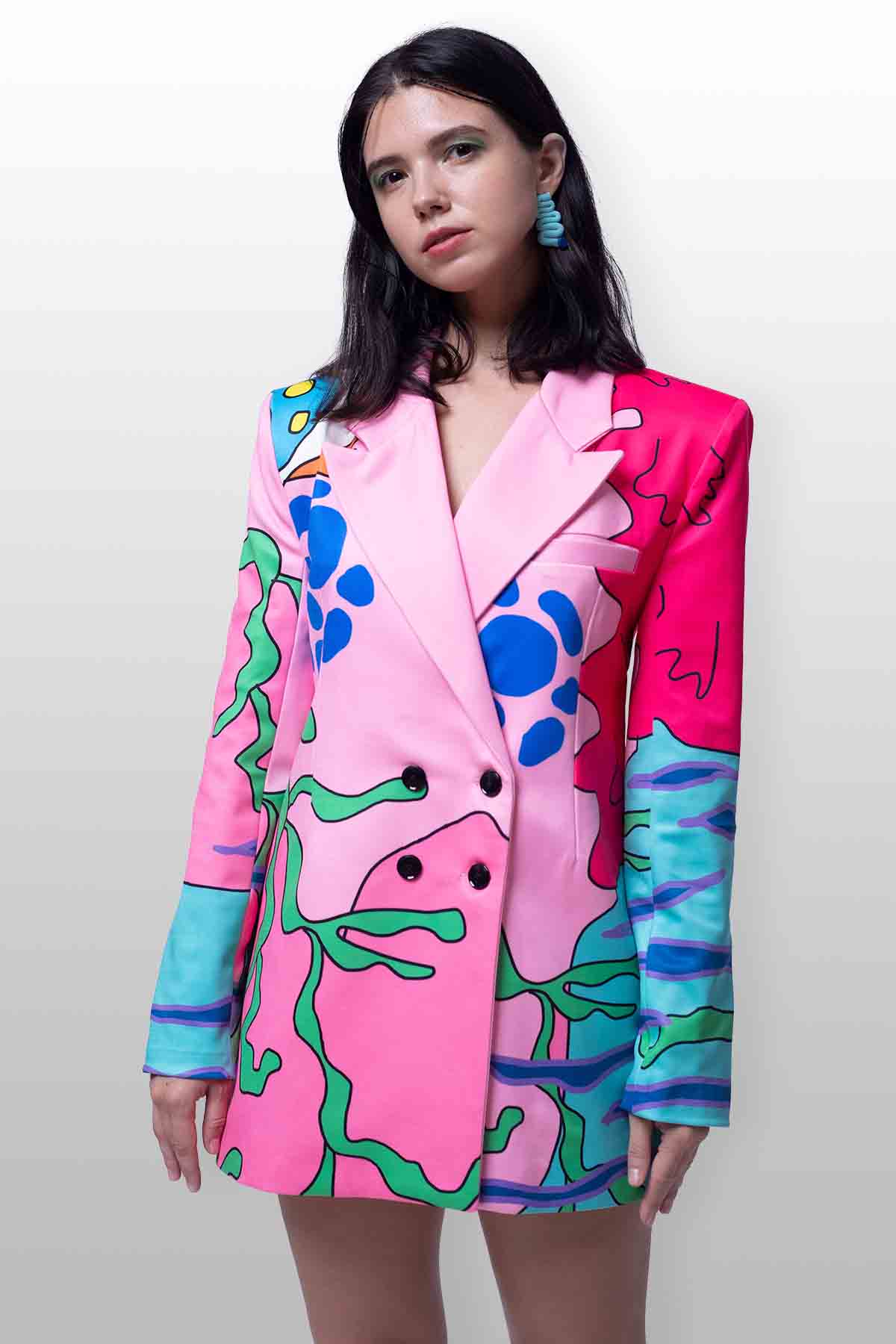 JELLO WAR BLAZER DRESS