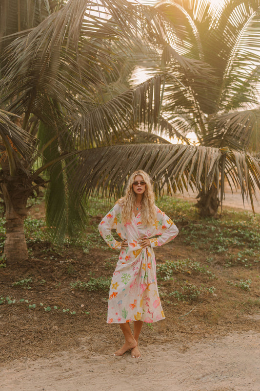 Sugar on the beach shirt dress