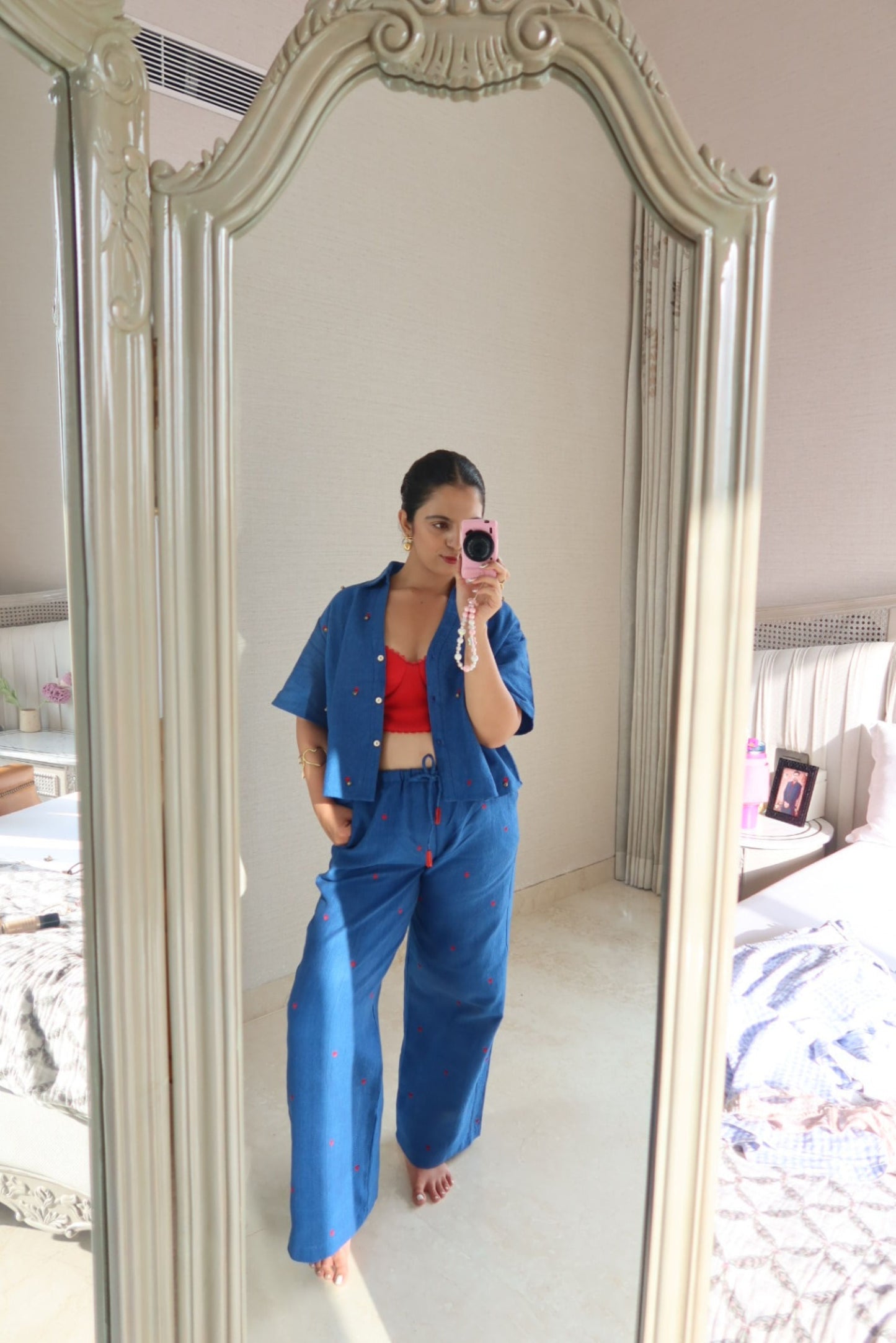 Denim dream short shirt + pants