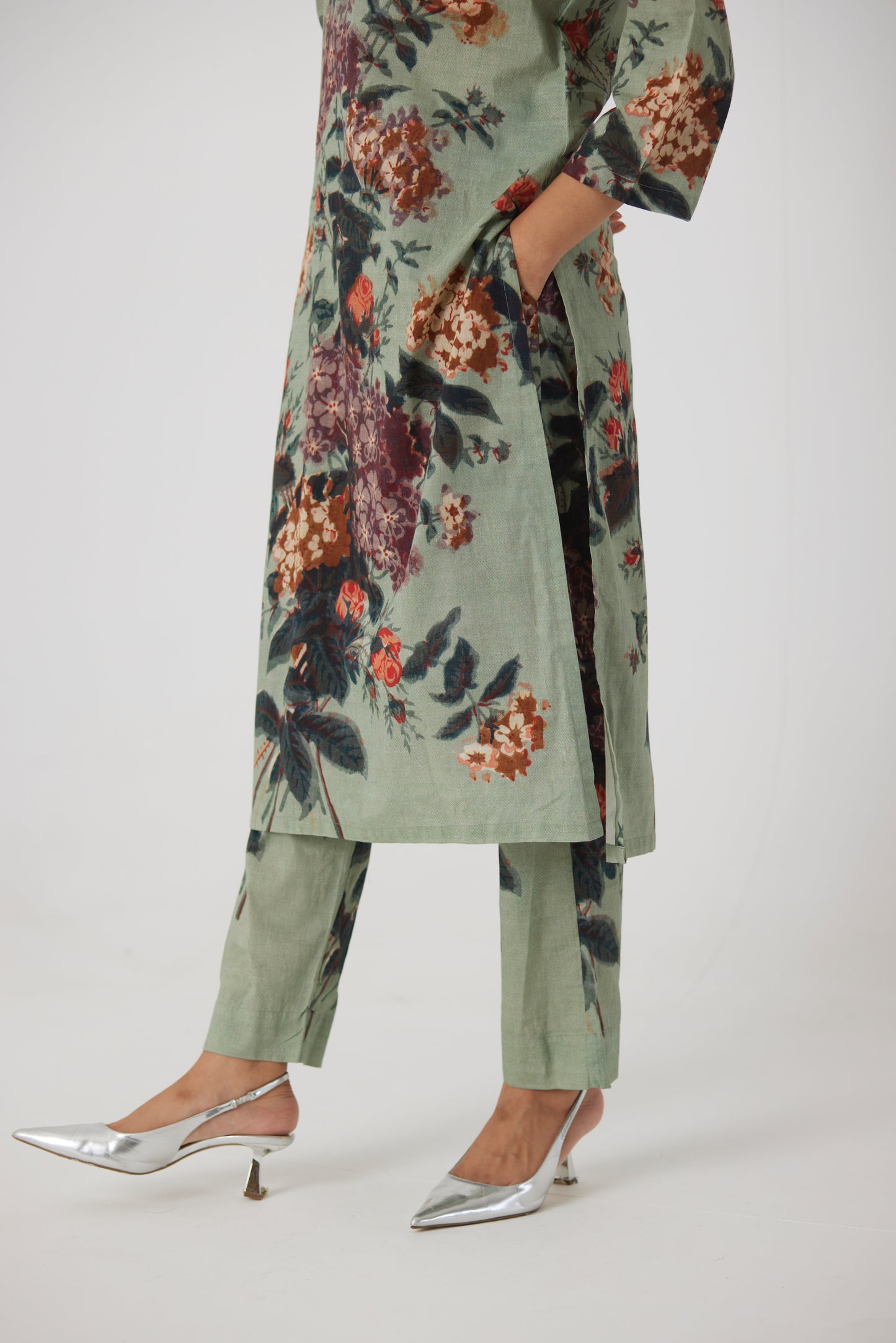 LIVIA LONG COTTON KURTA SET