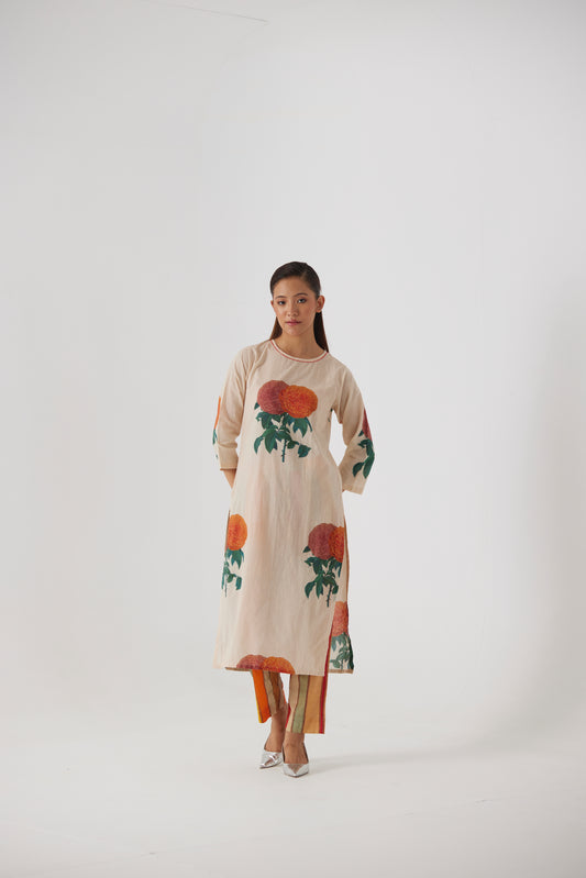 MARIGOLD  LONG KURTA SET