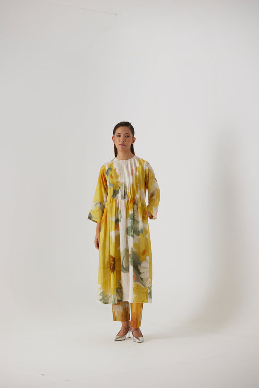 MIMOSA PINTUCKS KURTA SET