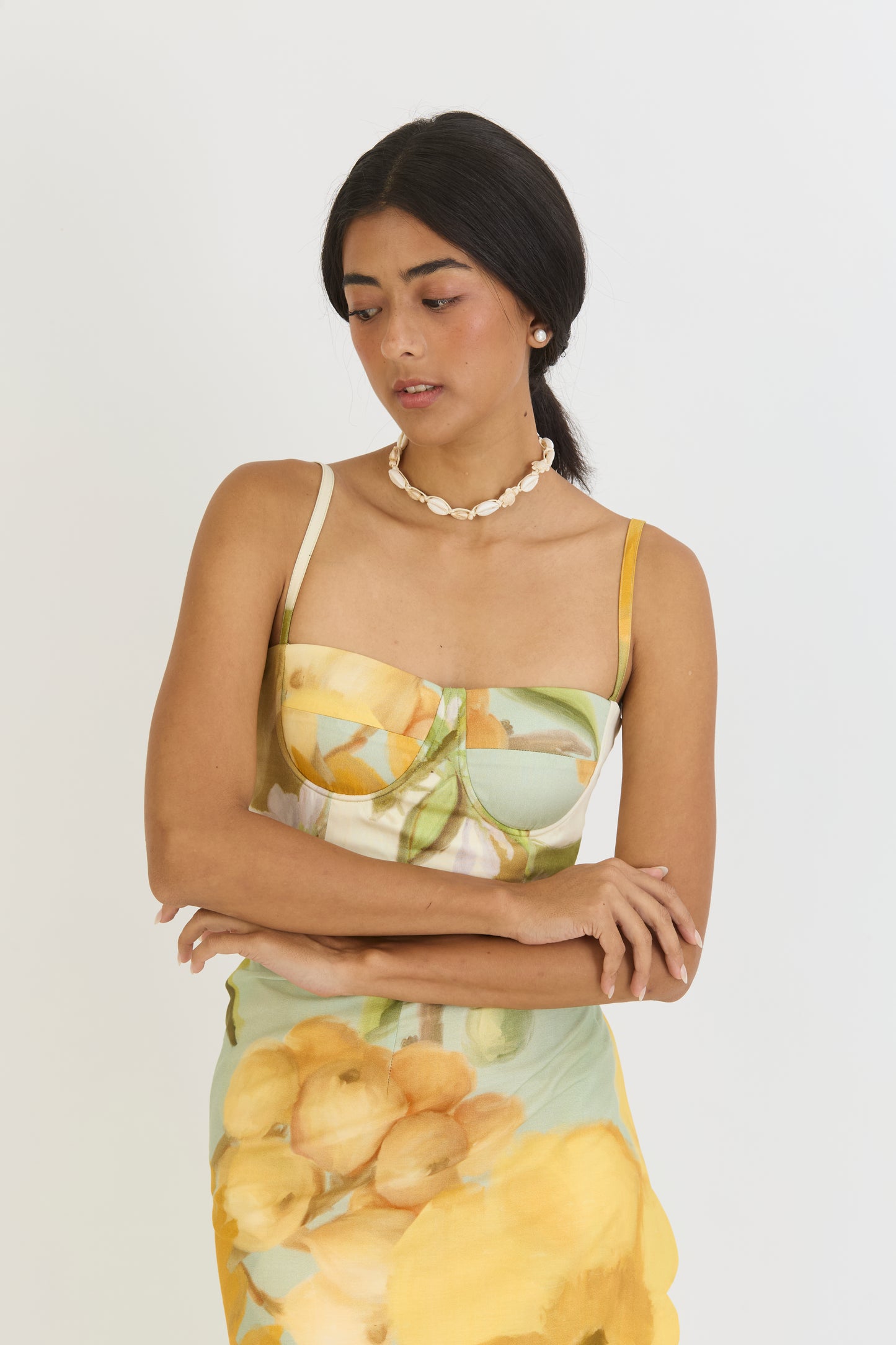 LEMONADE BRALETTE AND SCALLOP SKIRT SET