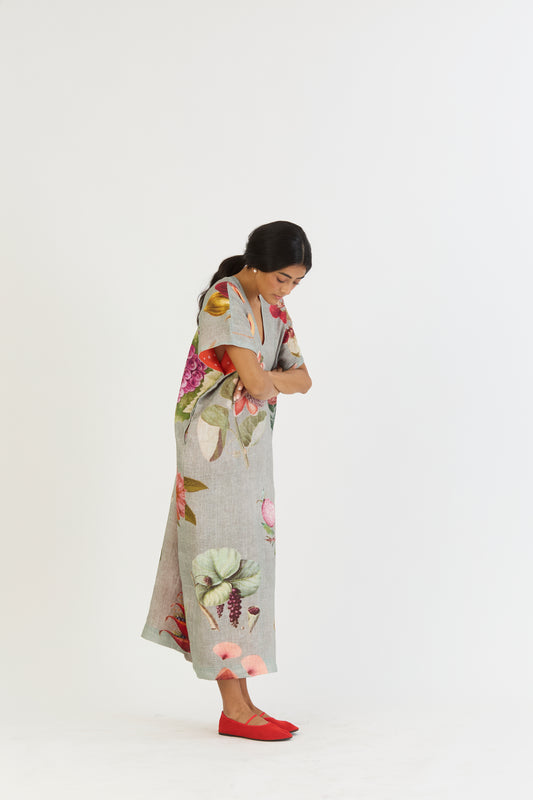 JUNIPER LINEN KAFTAN DRESS