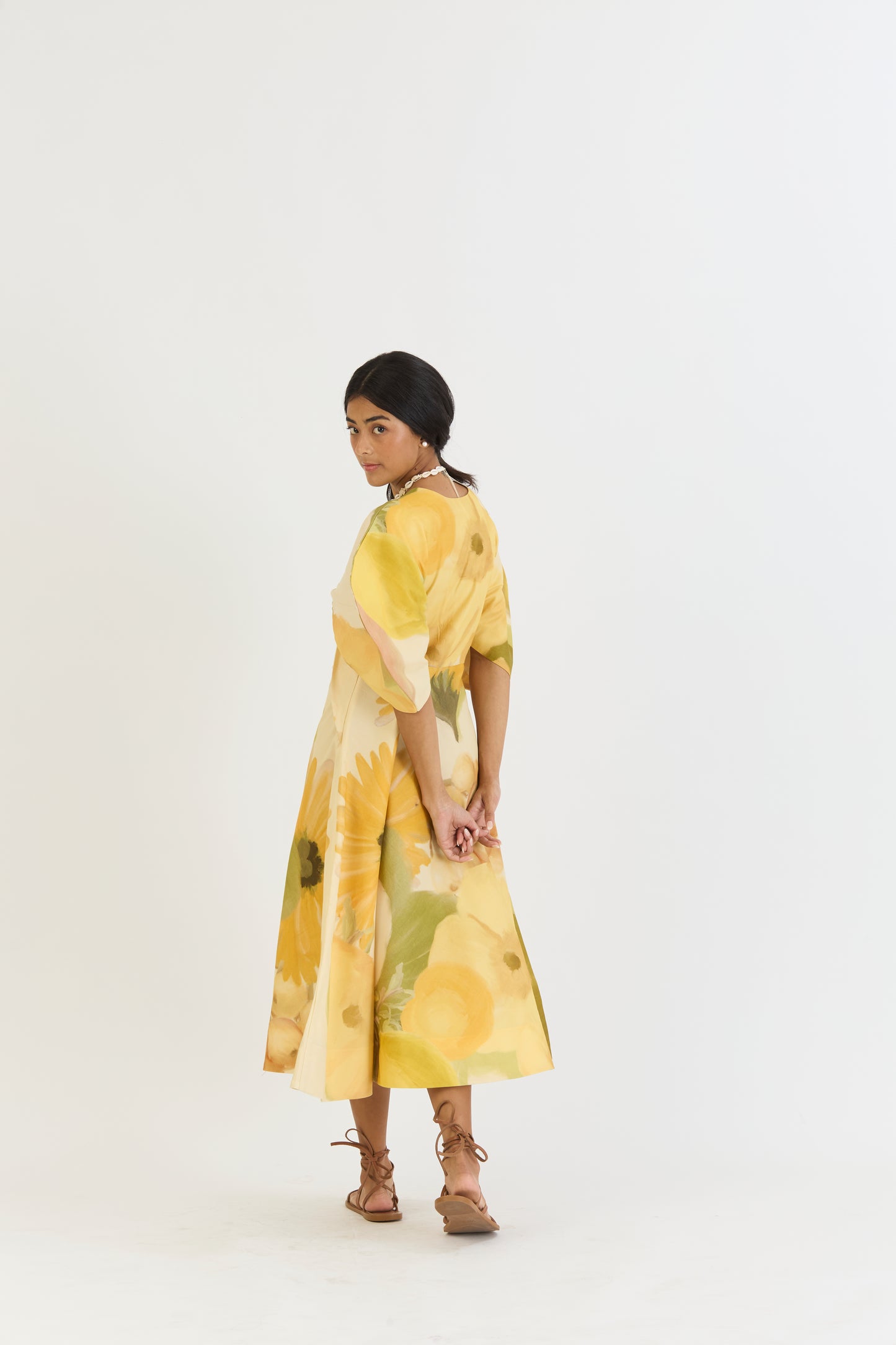 CANARY KNOTTED DRESS