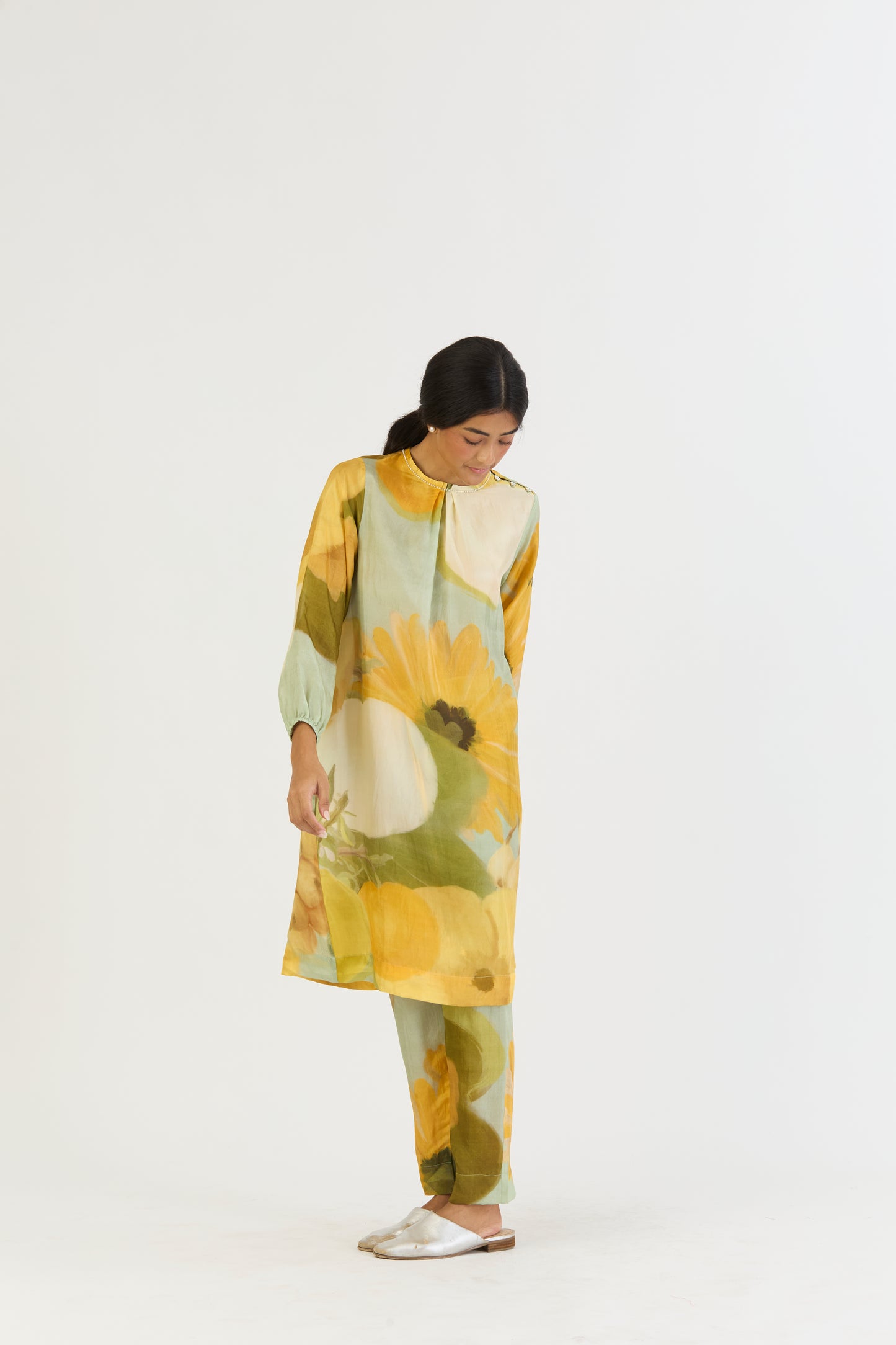 LEMONADE SILK KURTA SET