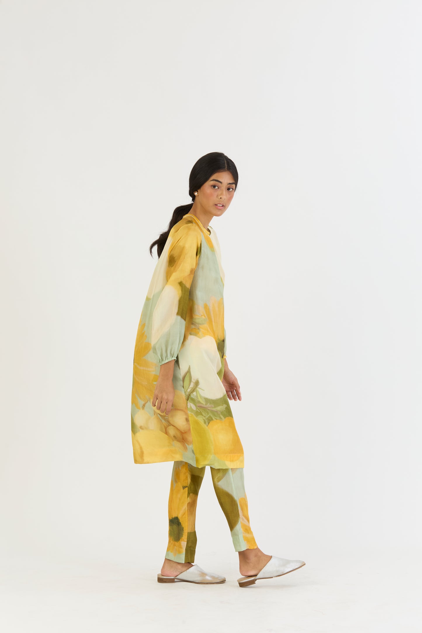 LEMONADE SILK KURTA SET