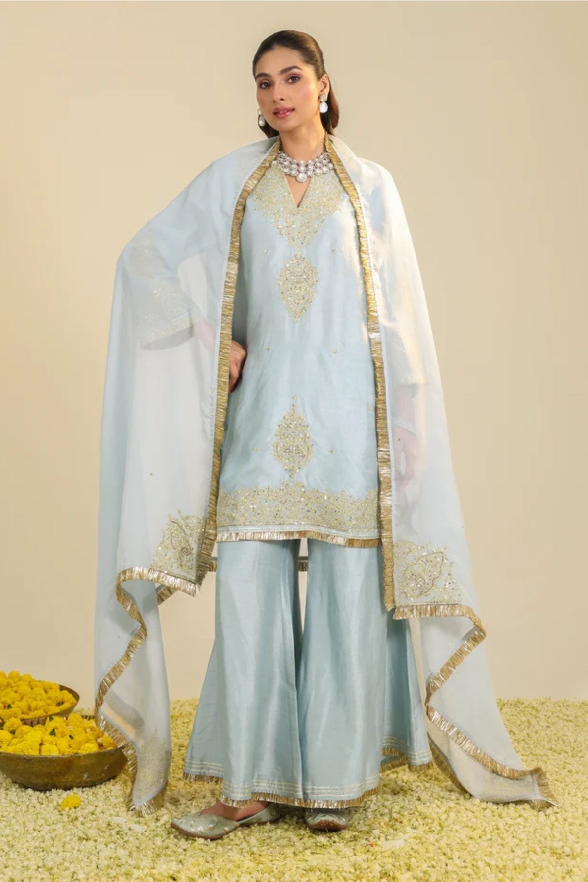 Powder Blue Gulmarg Kurta Set