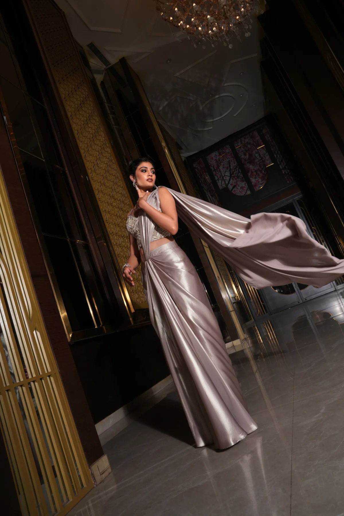 Zeenat Drape Set