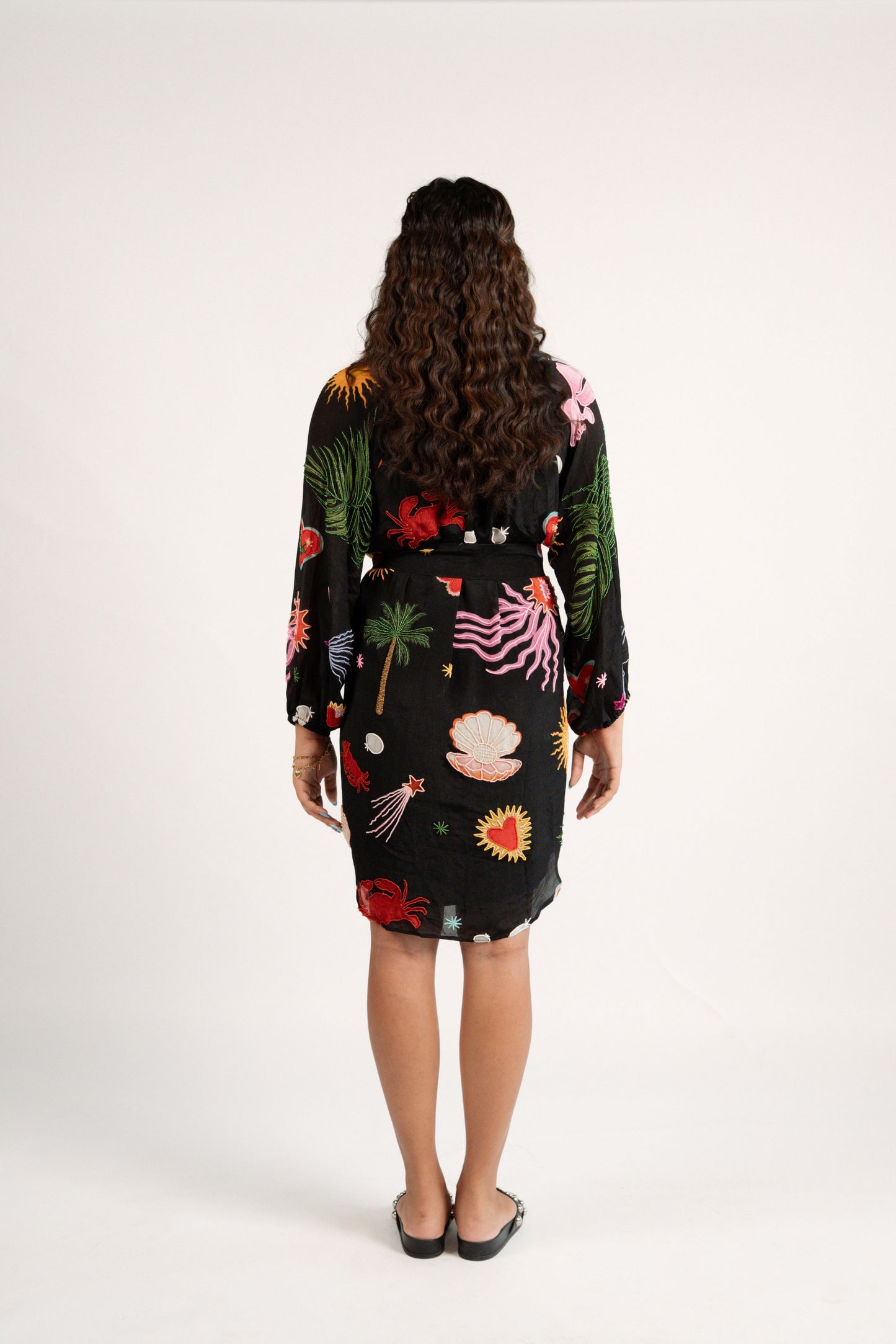 Marine shirt dress