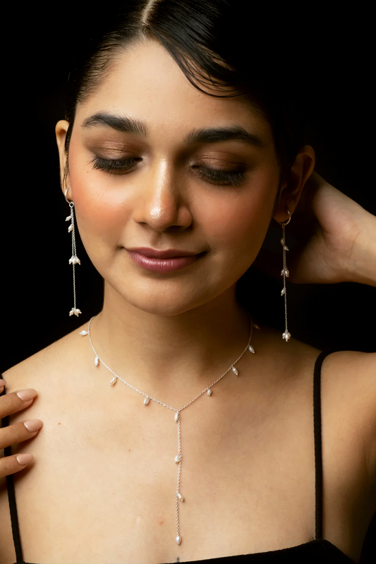 Rohini Rice Pearl Baali Danglers