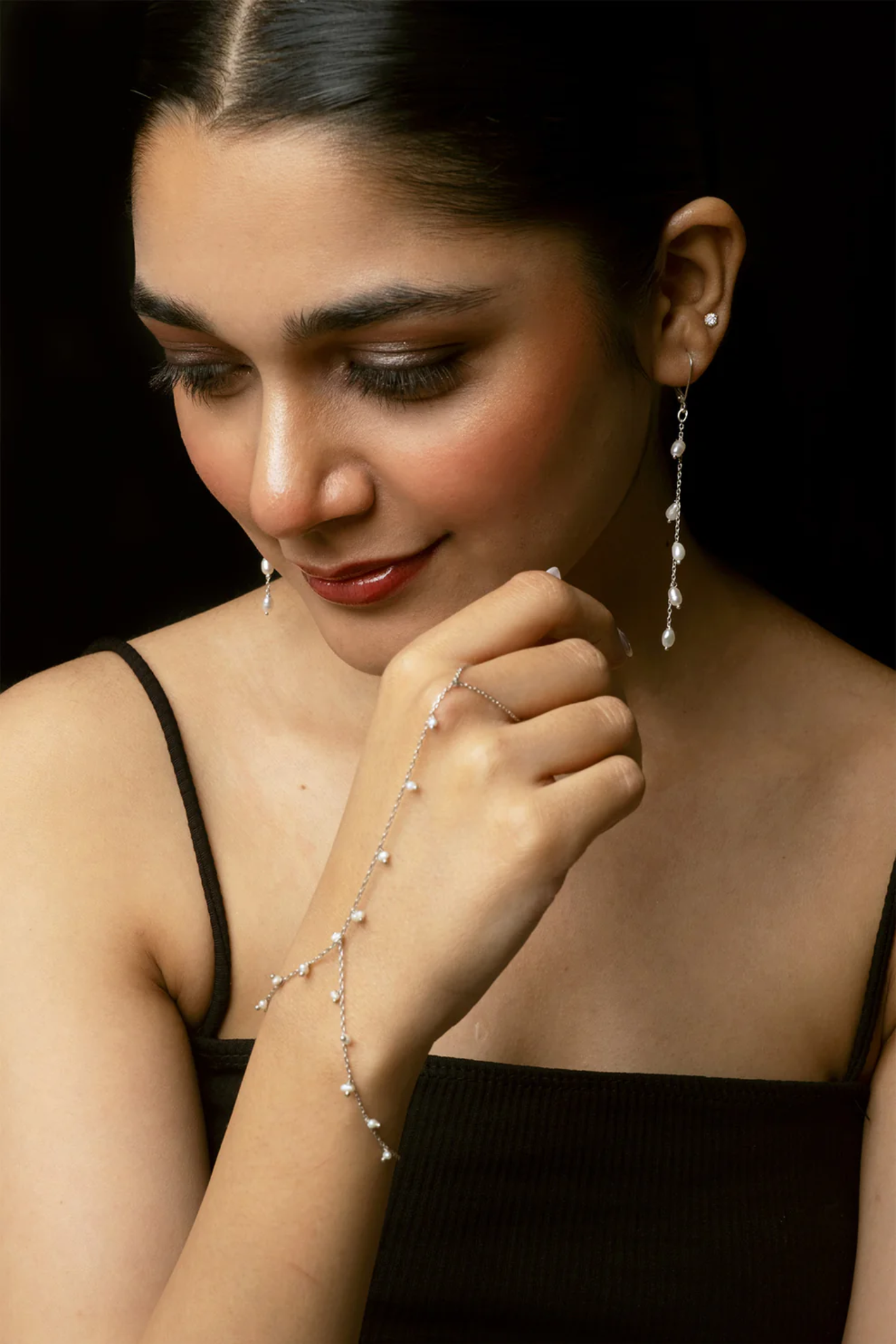 Rohini Pearl Hand Harness
