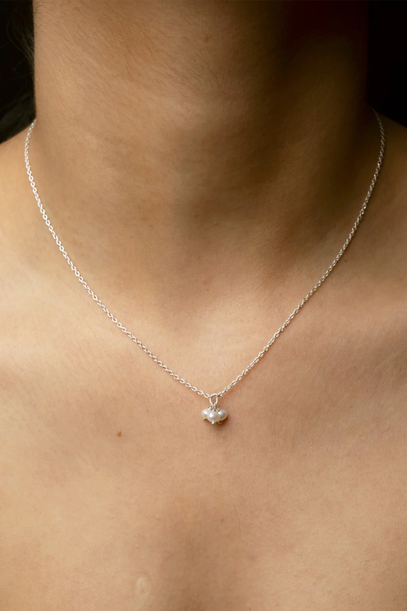 Jhumki Pearl Pendant Necklace
