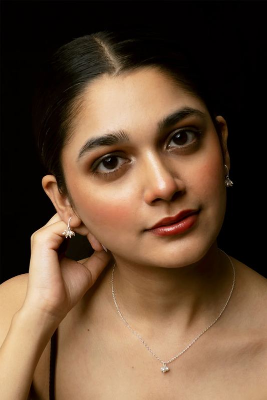 Jhumki Pearl Pendant Necklace