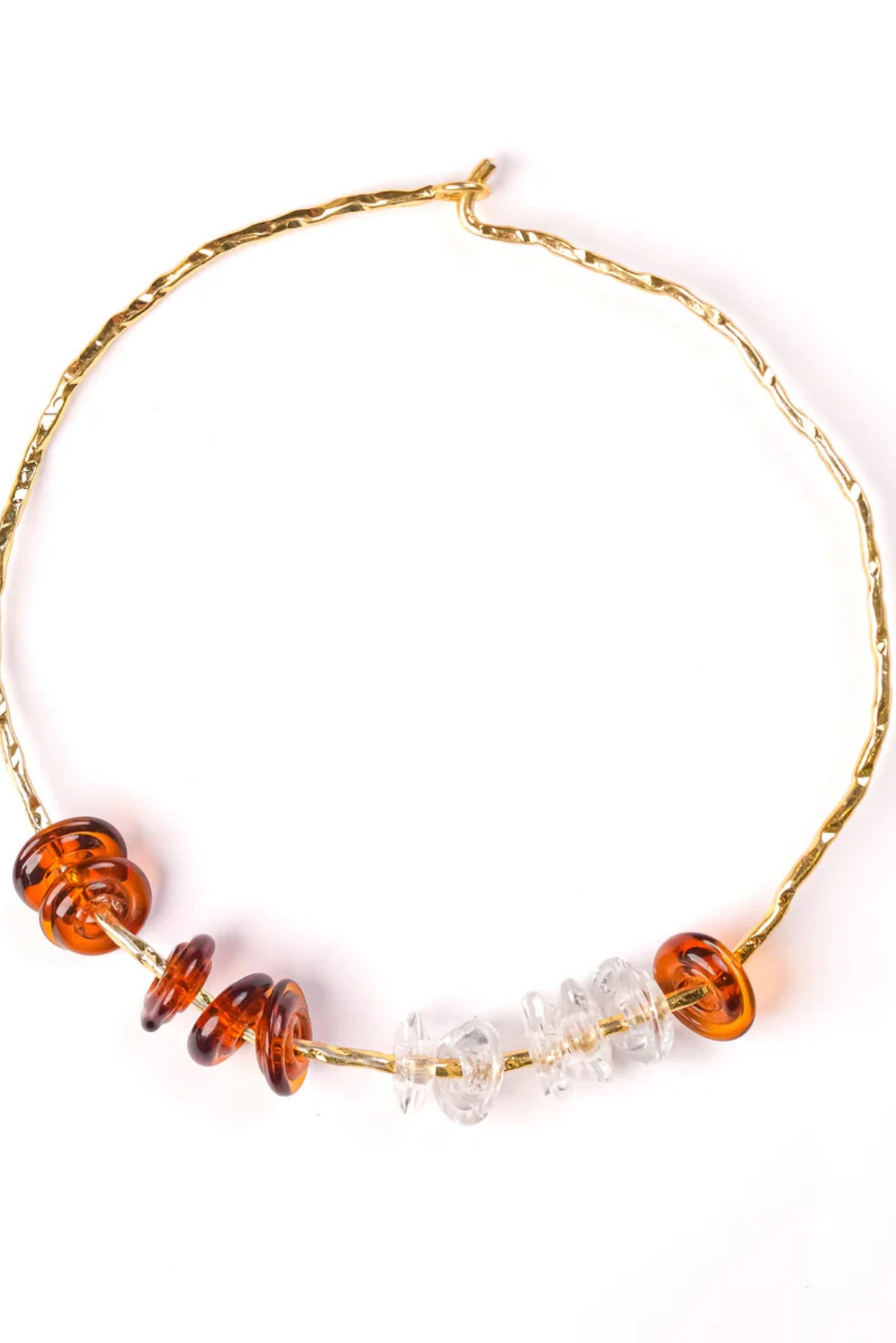 Beaded Choker in Amber