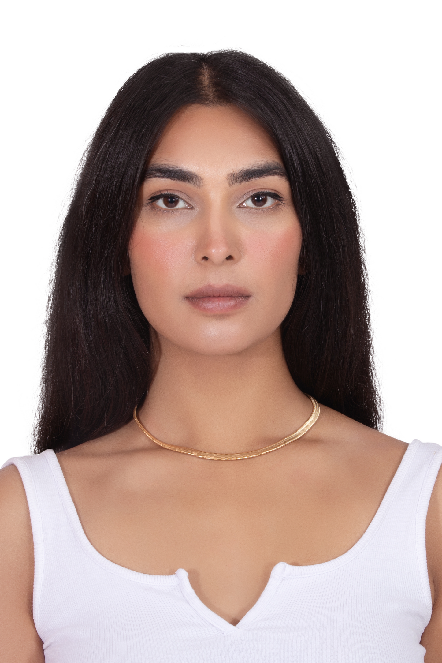 Bahar Thin Gold Chain Necklace