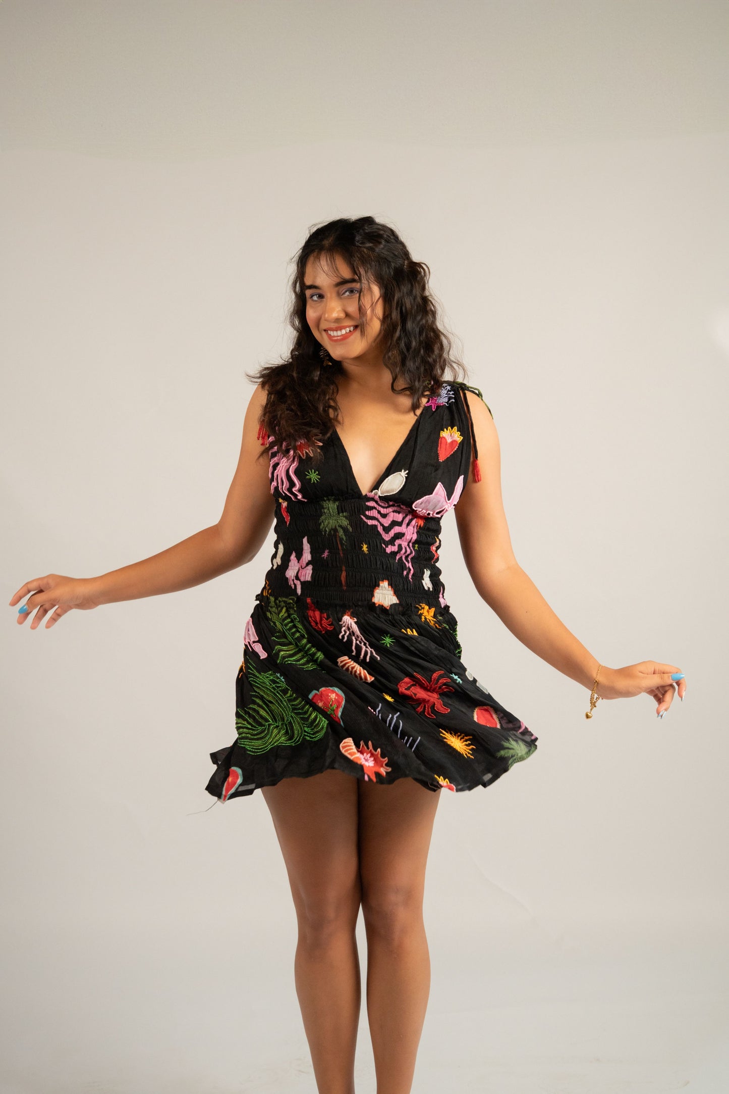 Marine mini dress