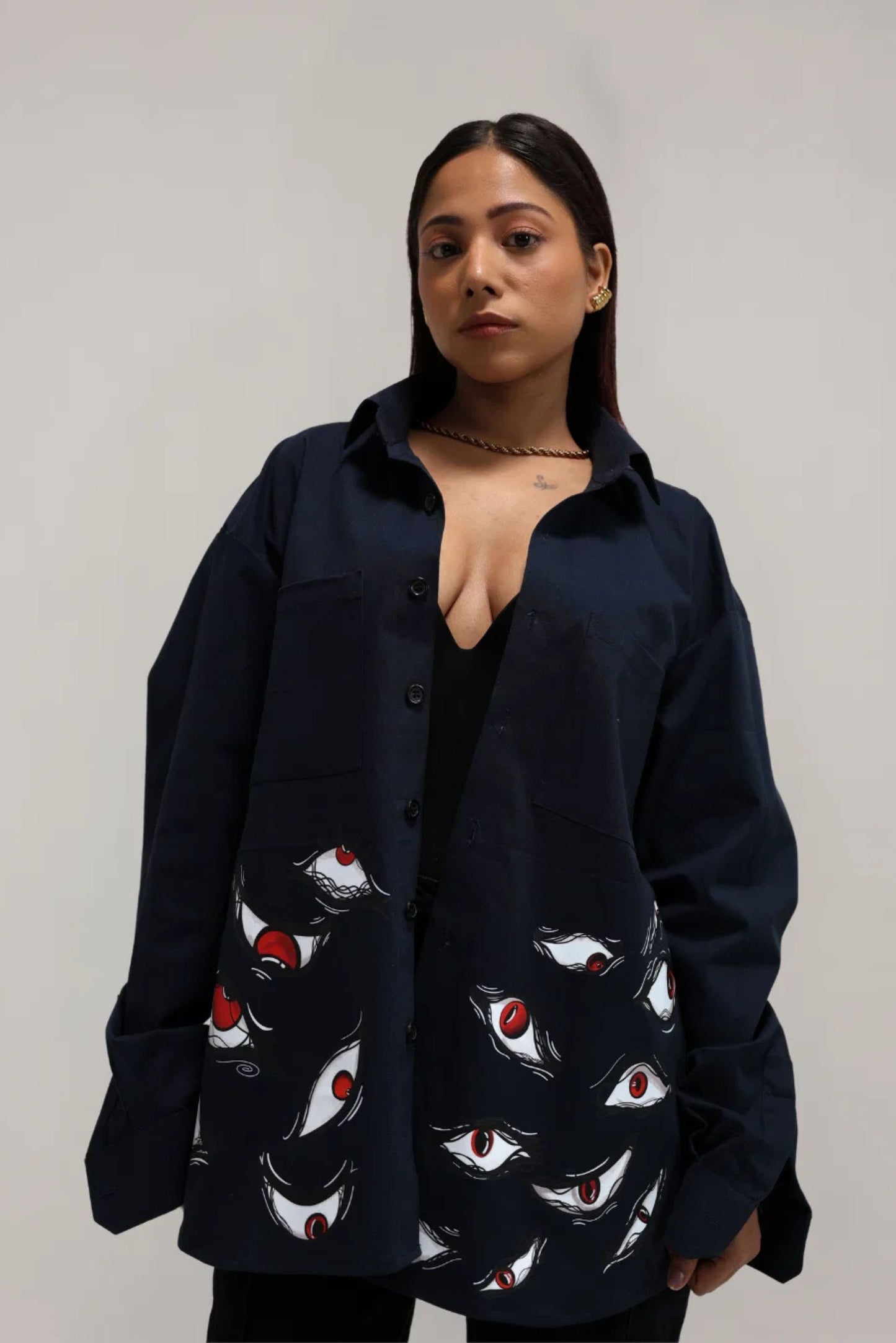 THE ALL SEEING FEAR OVERSIZED SHIRT