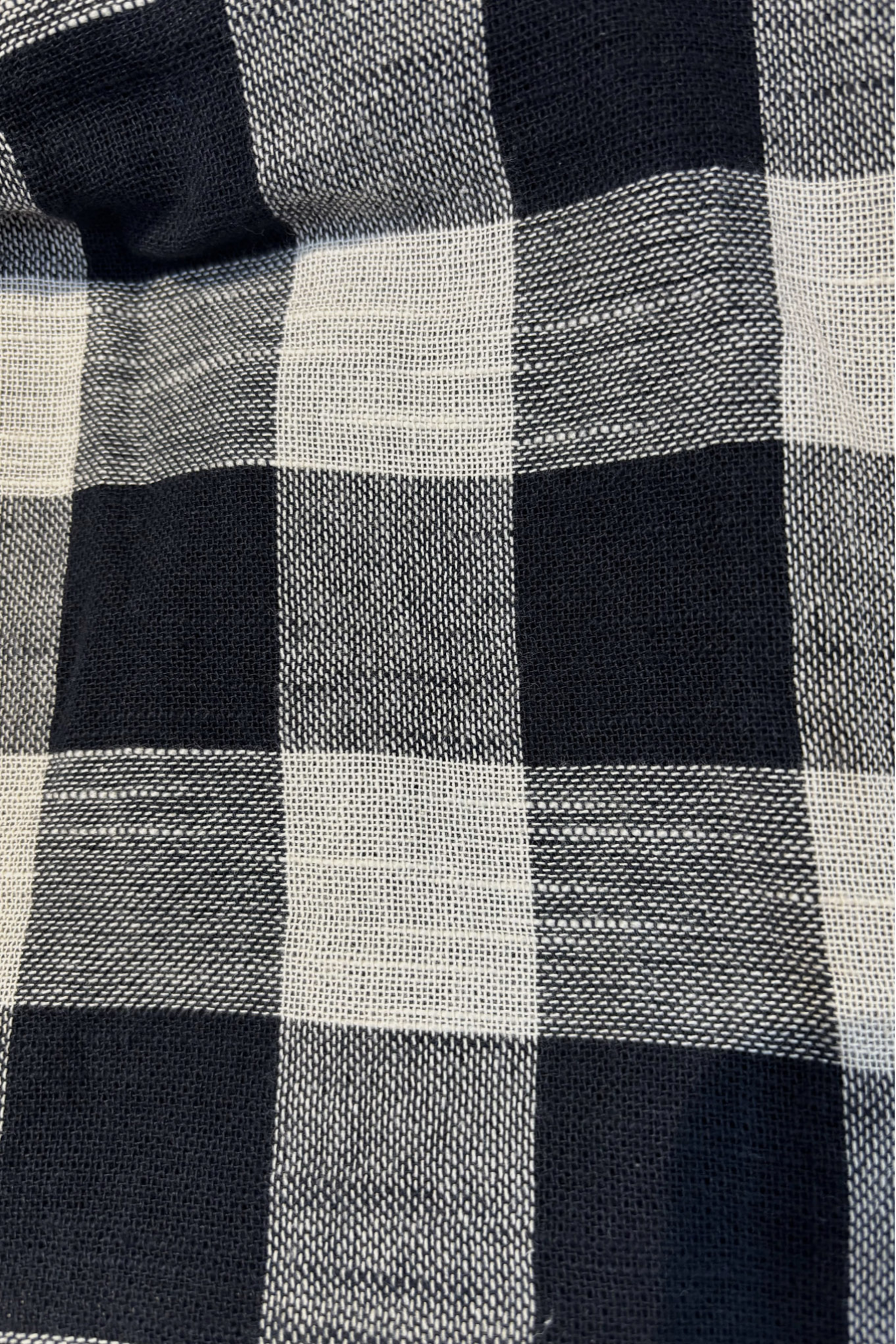 Checkered Trench Coat with Embroidery Detail