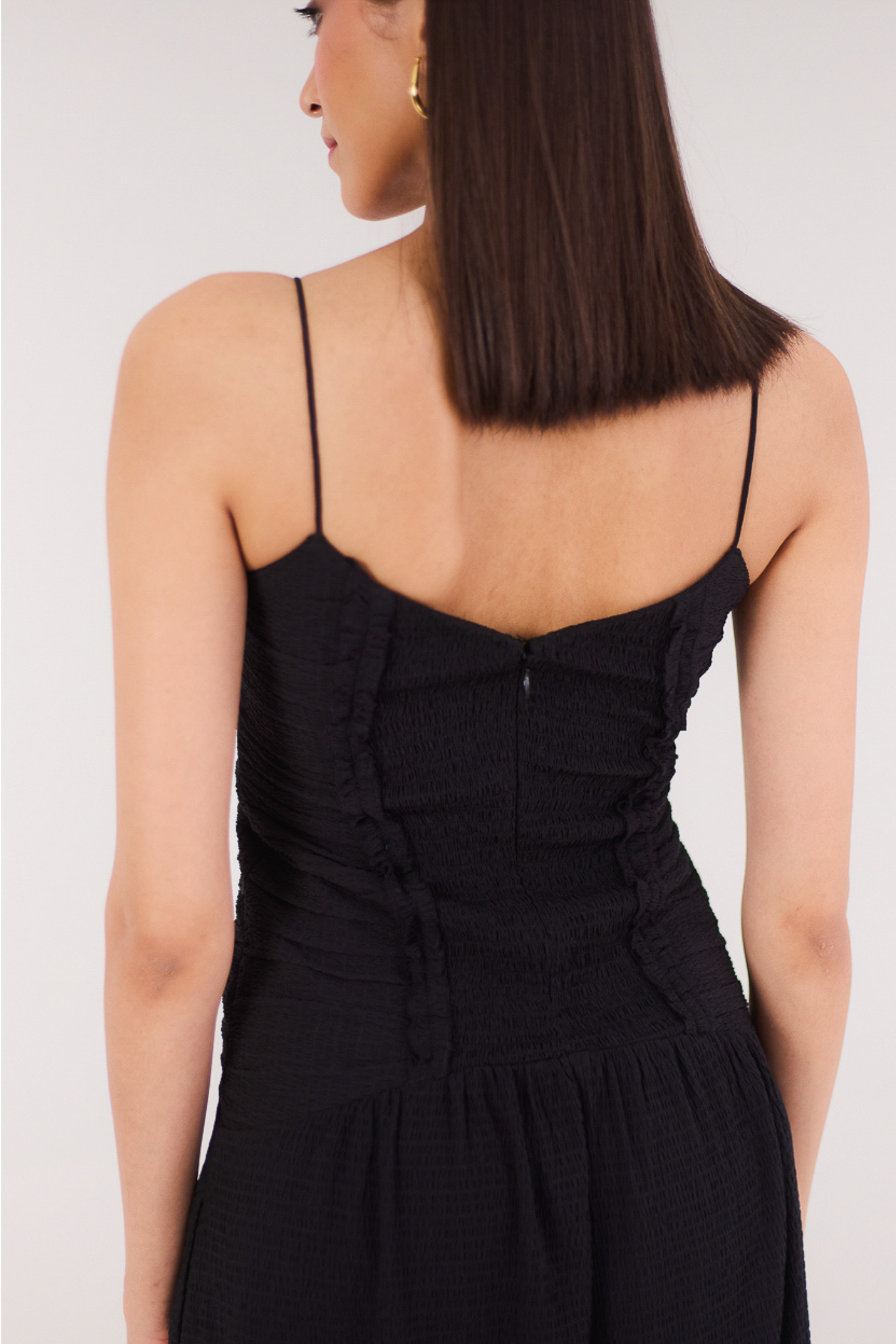 Black Flared Sleeveless Dress