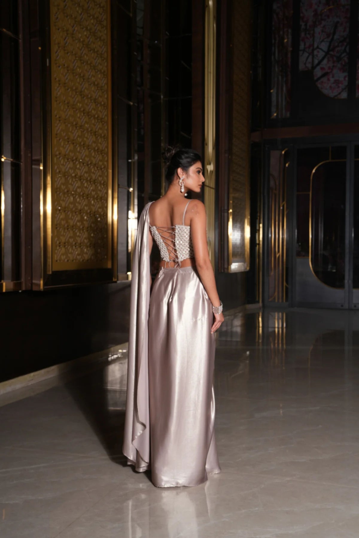 Zeenat Drape Set