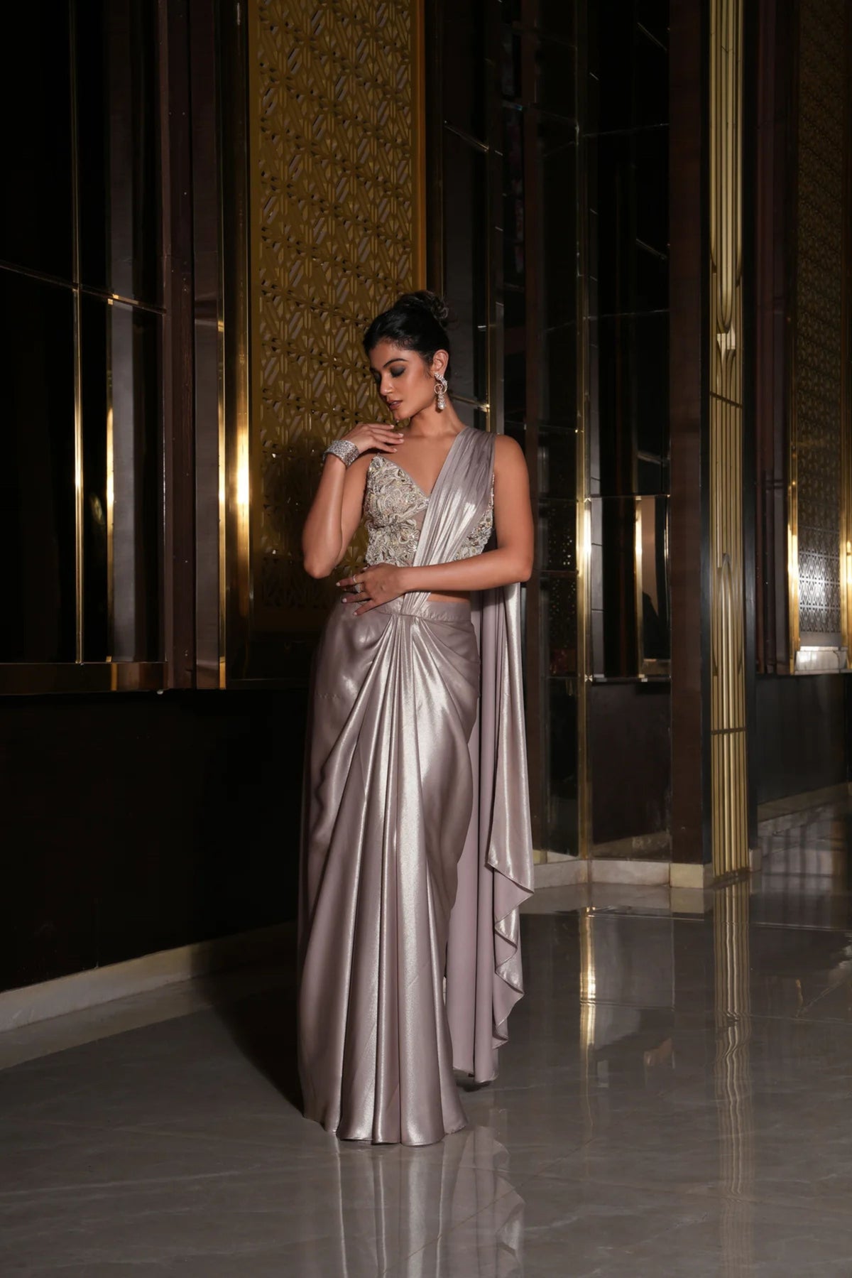 Zeenat Drape Set