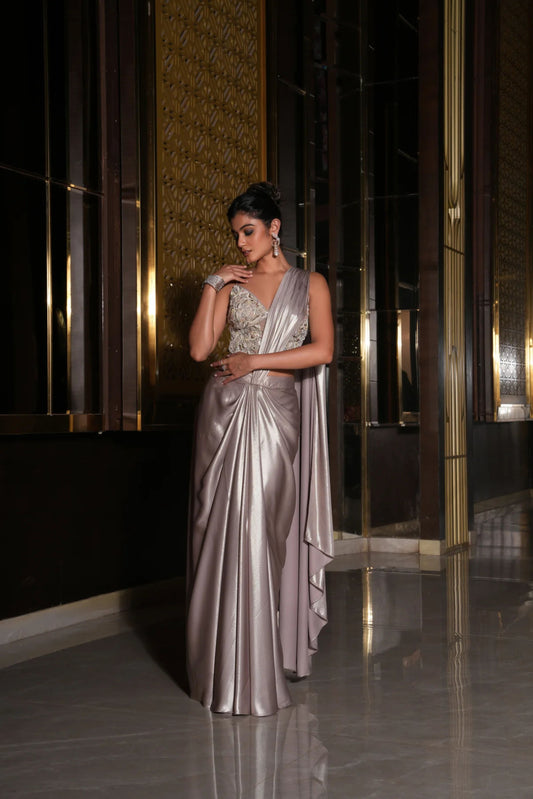 Zeenat Drape Set